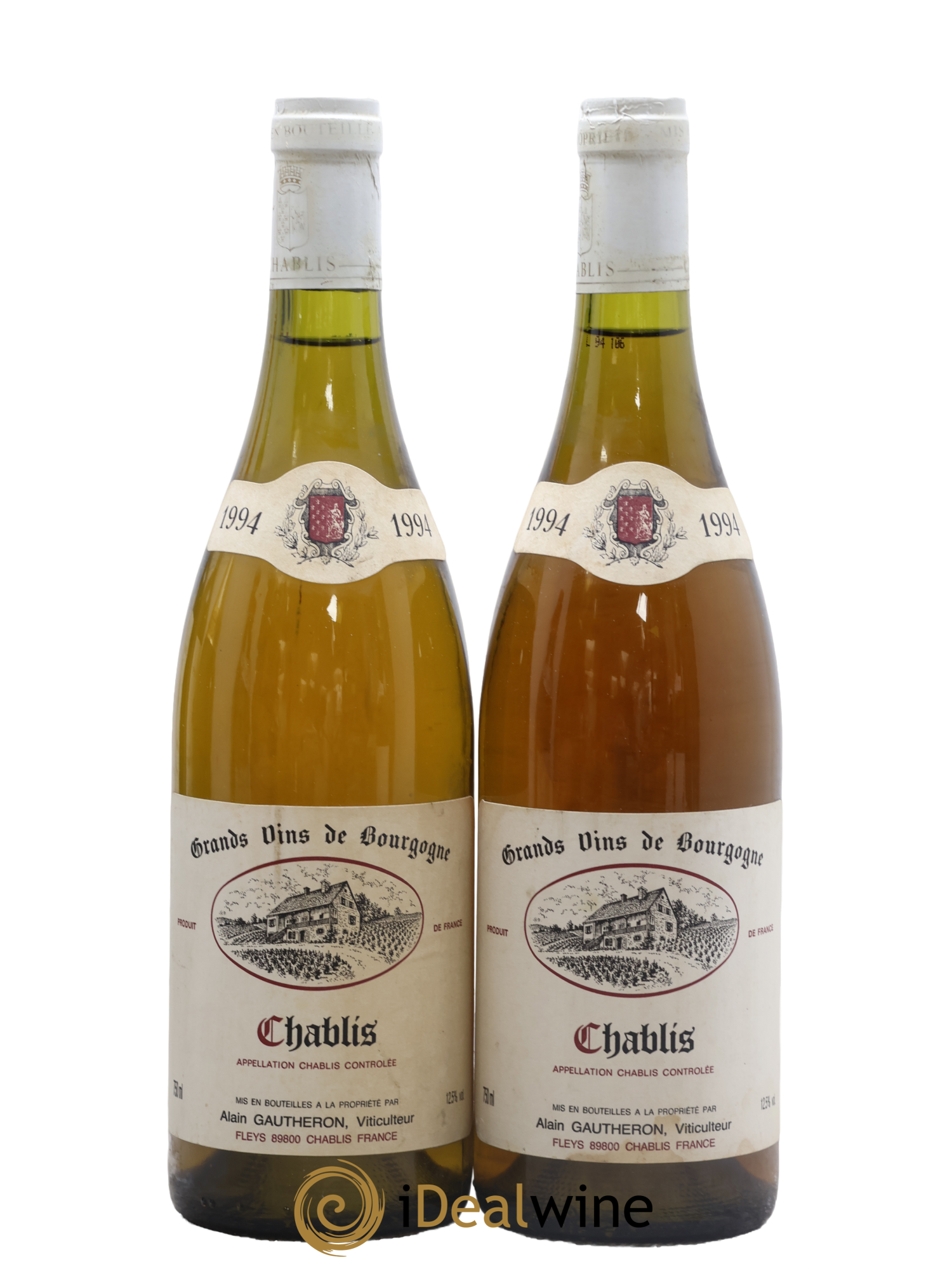 Chablis Alain Gautheron 1994 - Posten von 2 Flaschen - 0