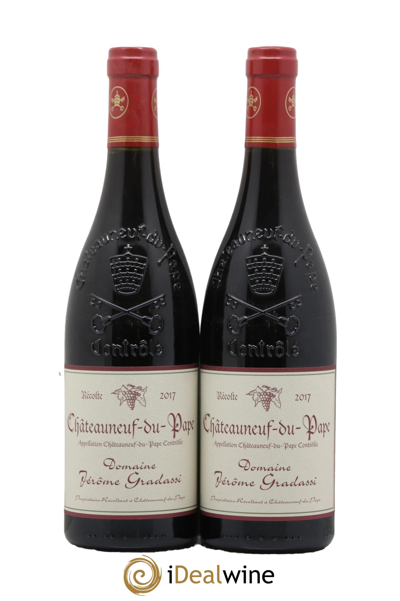 Châteauneuf-du-Pape Jérôme Gradassi 2017 - Lot of 2 bottles - 0