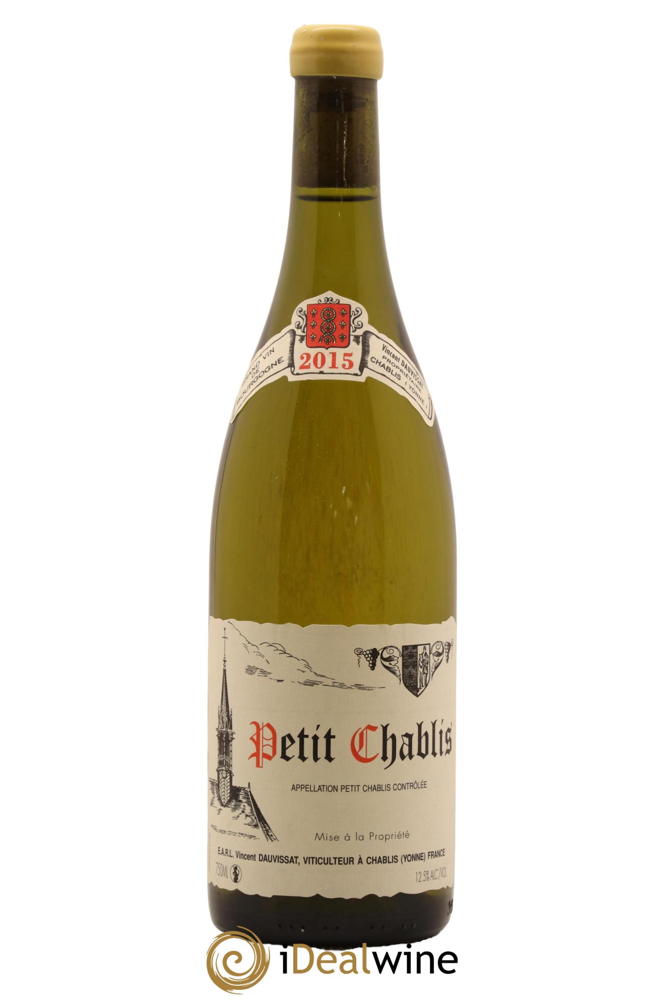 Petit Chablis Vincent Dauvissat (Domaine) 2015 - Lot de 1 bouteille - 0