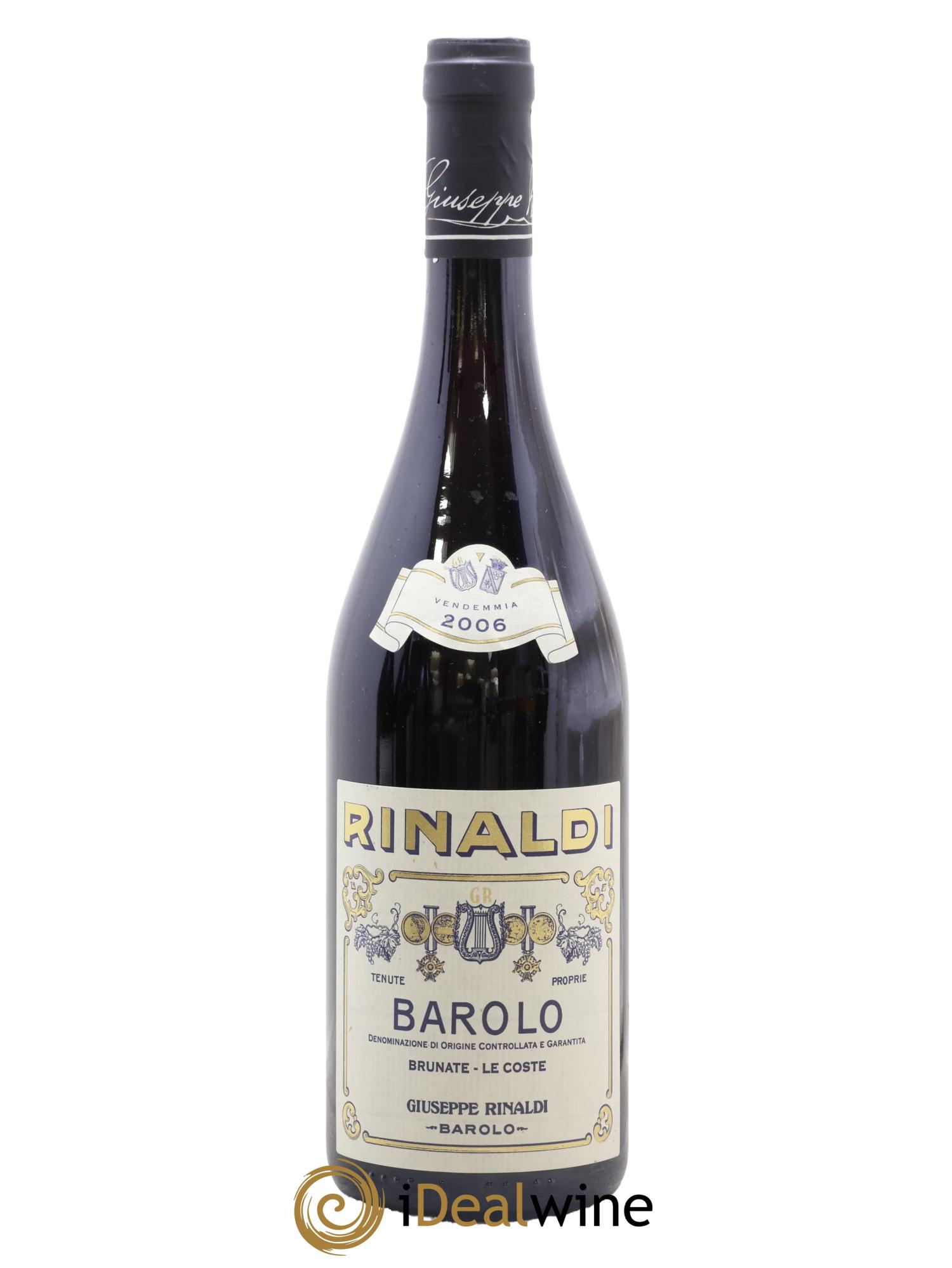 Barolo DOCG Brunate Le Coste Giuseppe Rinaldi 2006 - Lot de 1 bouteille - 0
