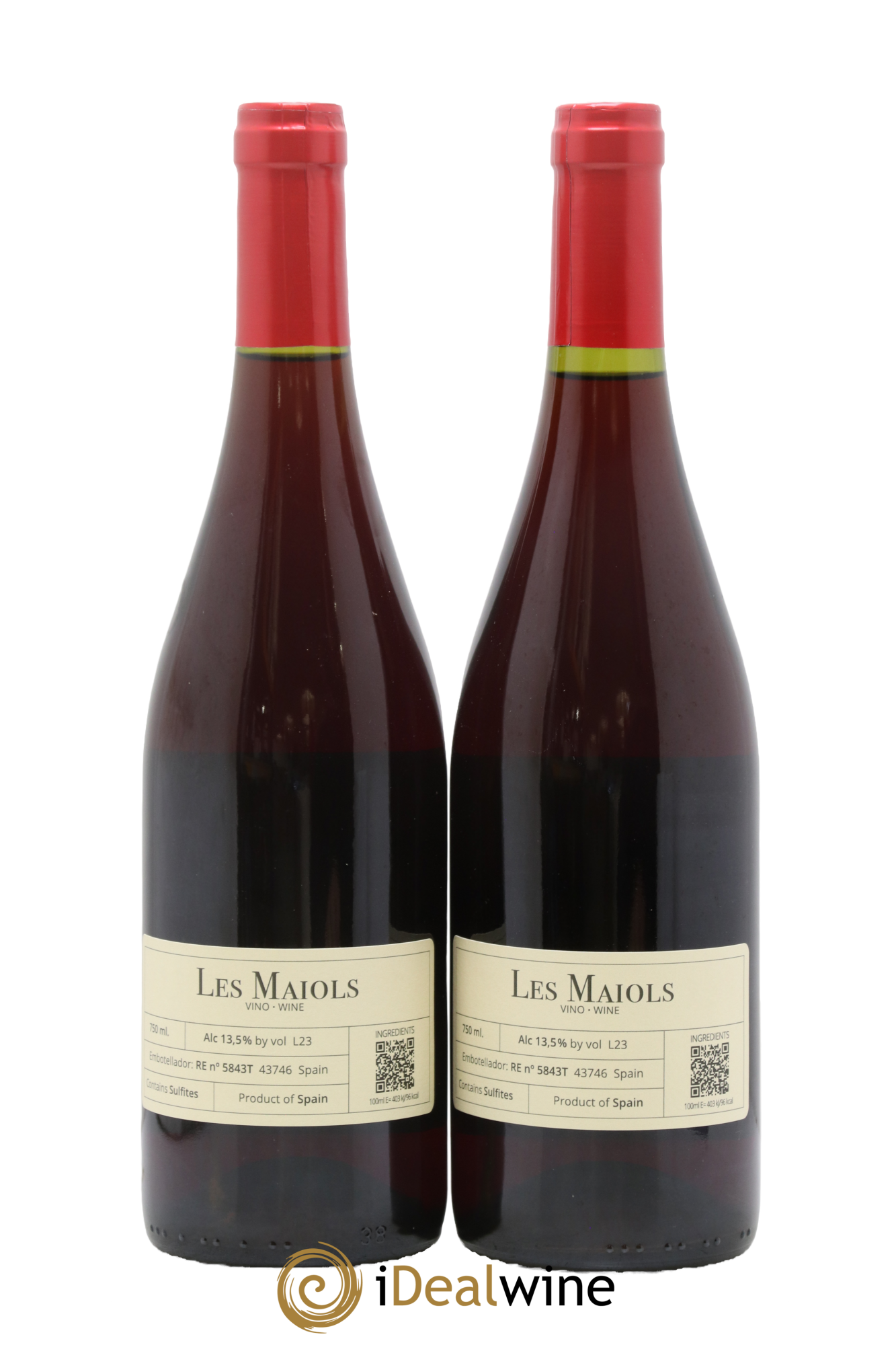 Viño de España Celler Joan d'Anguera Les Maiols 2023 - Lot de 2 bouteilles - 1