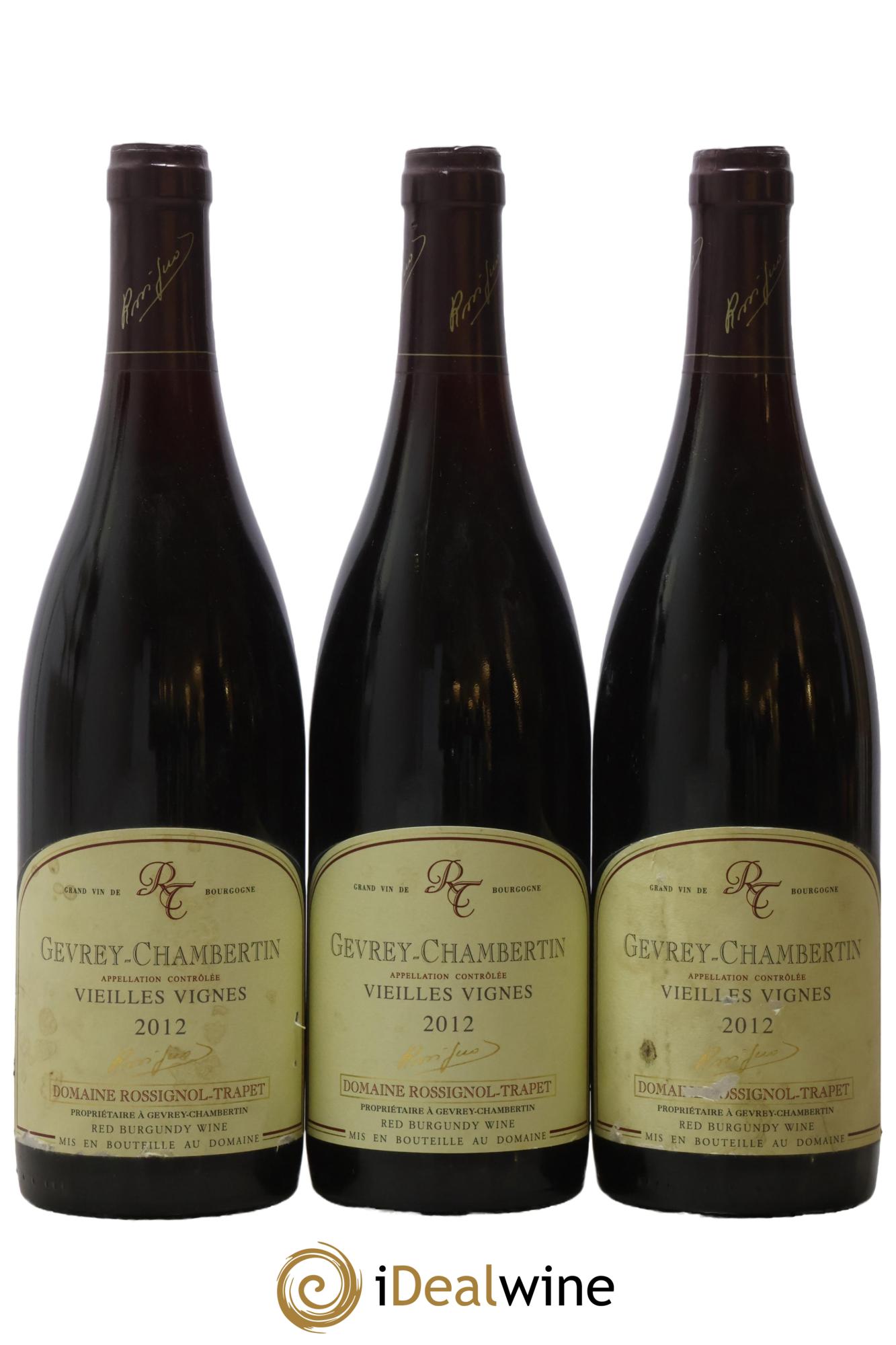 Gevrey-Chambertin Vieilles vignes Rossignol-Trapet (Domaine) 2012 - Lot de 3 bouteilles - 0