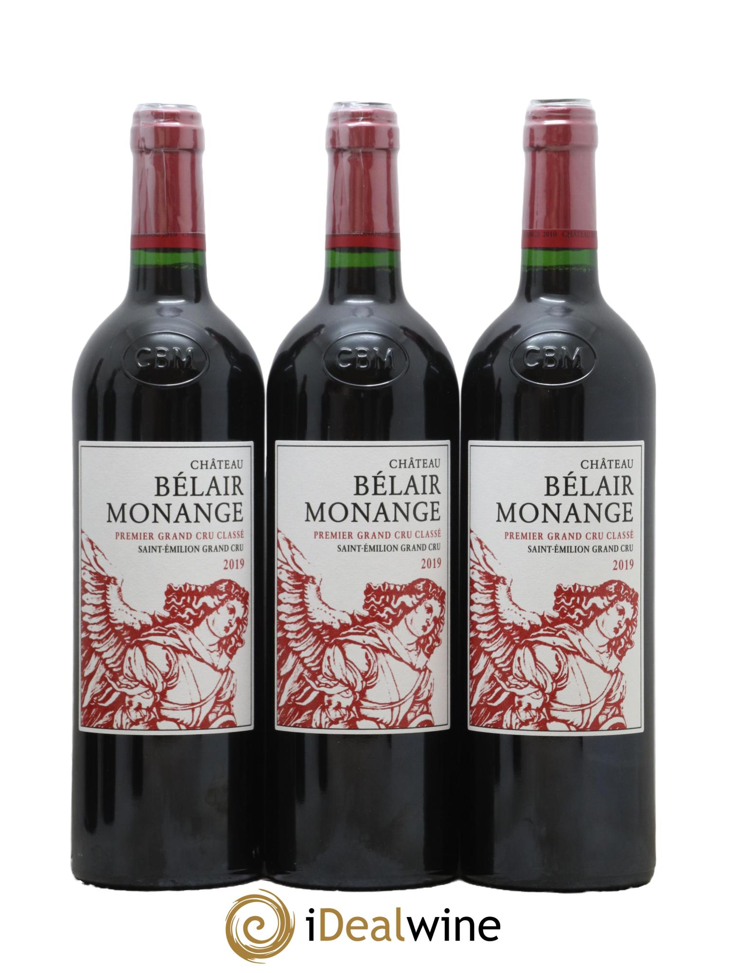 Château Belair (Belair-Monange) 1er Grand Cru Classé B 2019 - Lotto di 6 bottiglie - 1