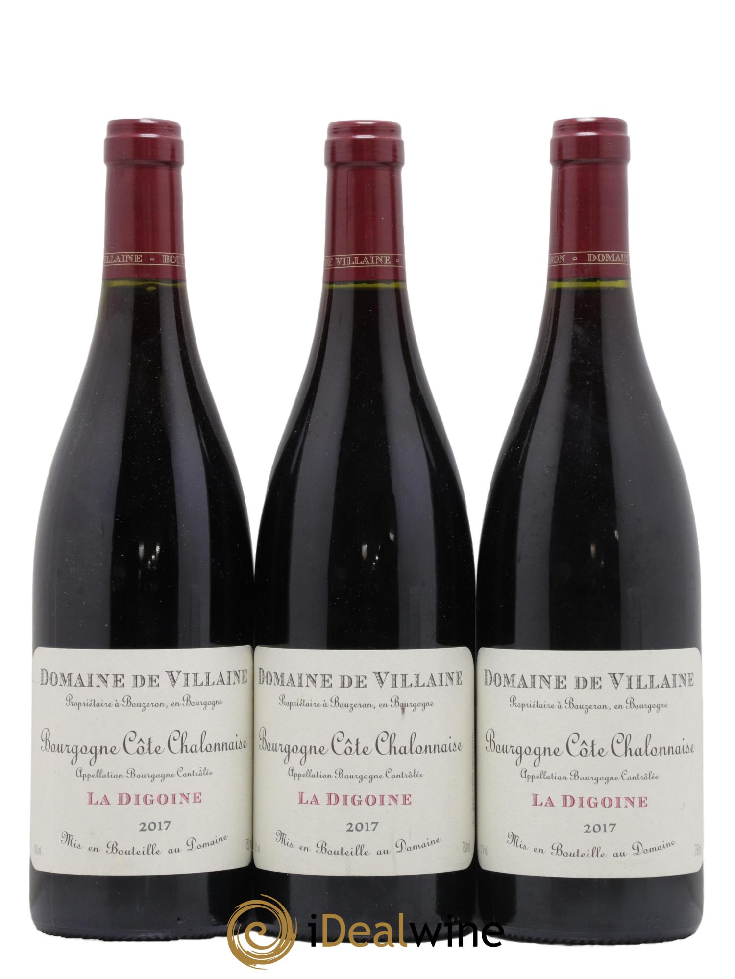 Bourgogne La Digoine Domaine de Villaine 2017 - Lot de 3 bouteilles - 0