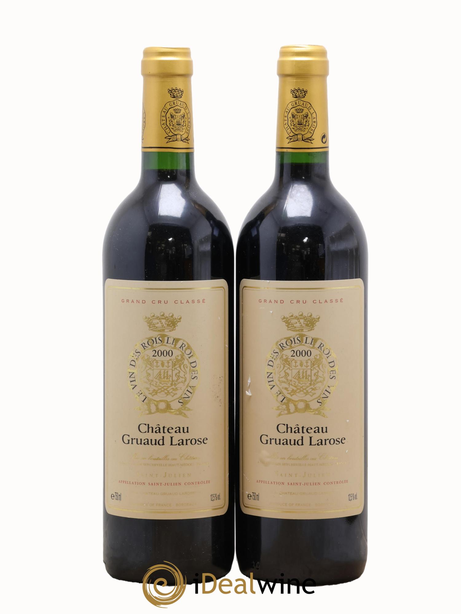 Château Gruaud Larose 2ème Grand Cru Classé 2000 - Lotto di 2 bottiglie - 0