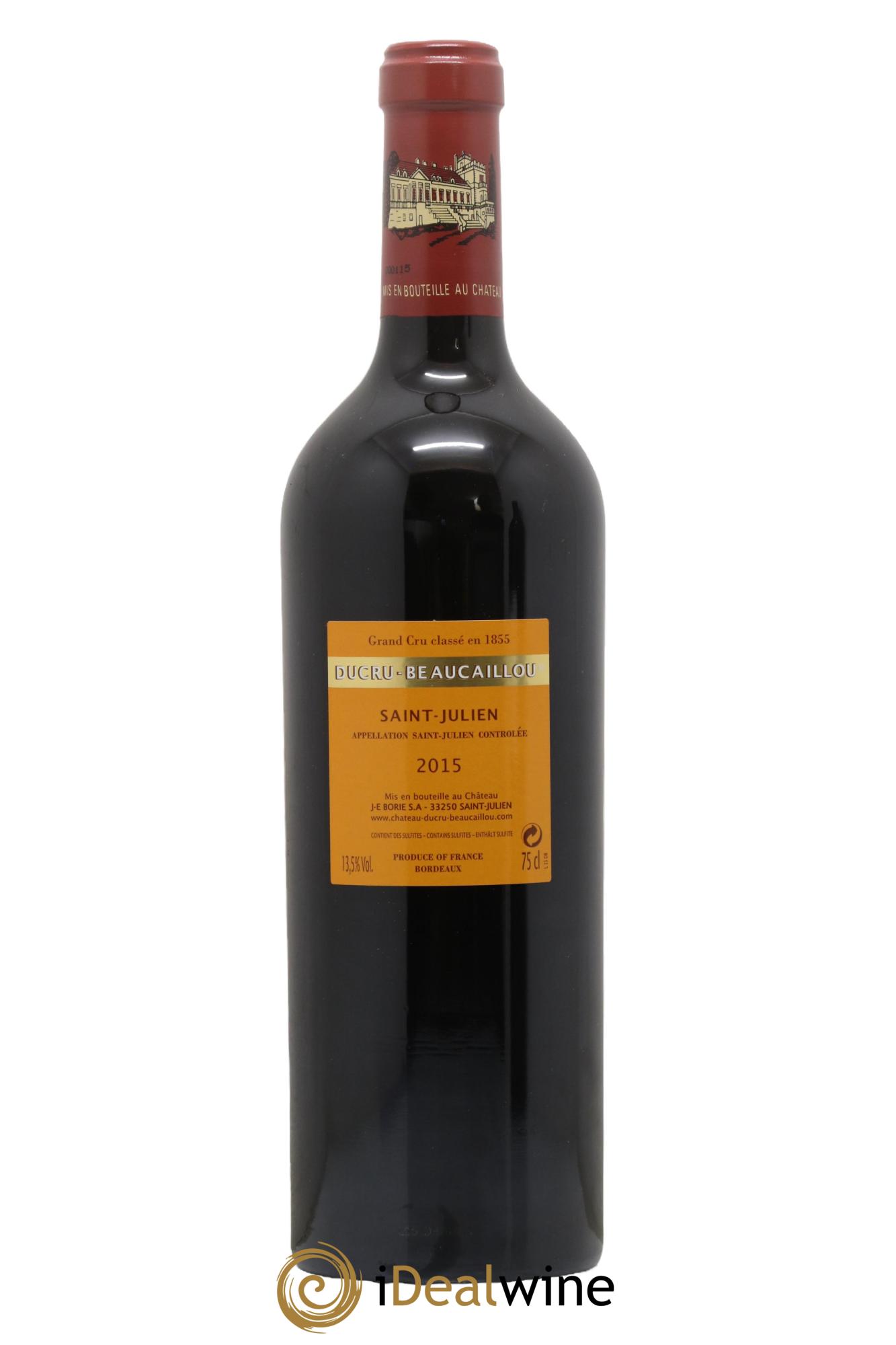 Château Ducru Beaucaillou 2ème Grand Cru Classé 2015 - Lot of 1 bottle - 1