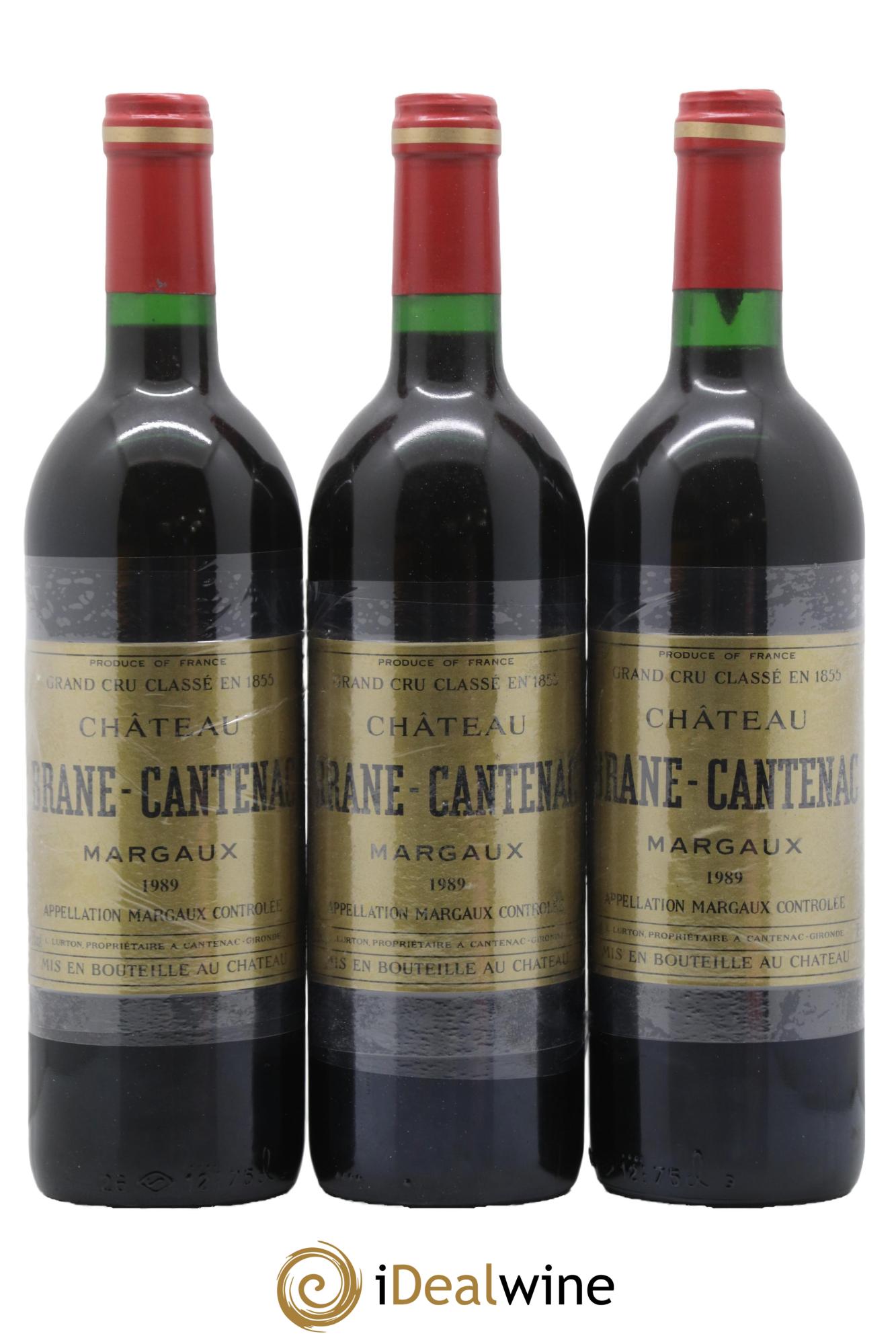 Château Brane Cantenac 2ème Grand Cru Classé 1989 - Lot de 12 bouteilles - 1