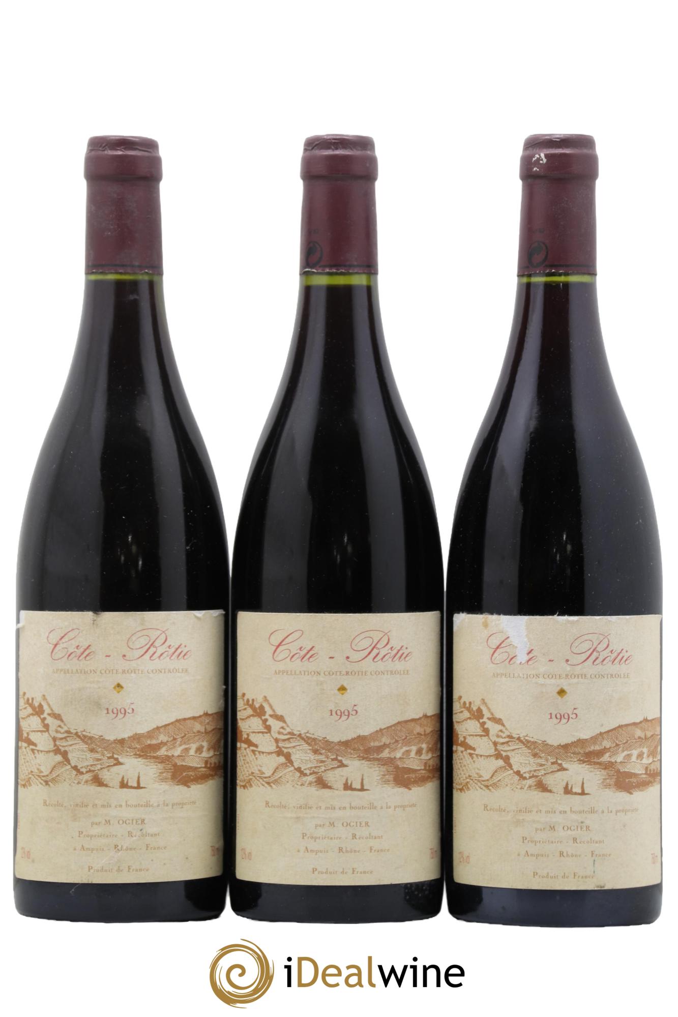 Côte-Rôtie Stéphane Ogier 1995 - Lotto di 3 bottiglie - 0