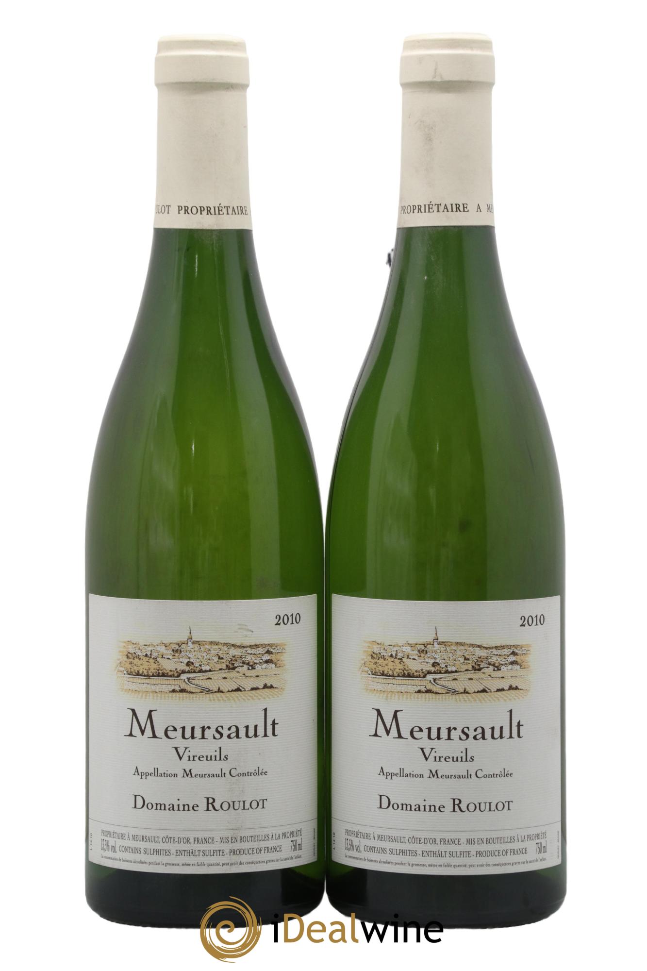 Meursault Les Vireuils Roulot (Domaine) 2010 - Lot of 2 bottles - 0