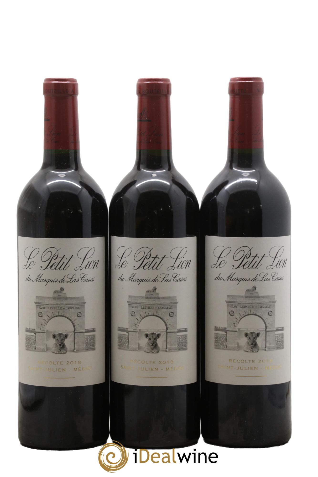 Le Petit Lion du Marquis de Las Cases Second Vin 2018 - Lot de 3 bouteilles - 0