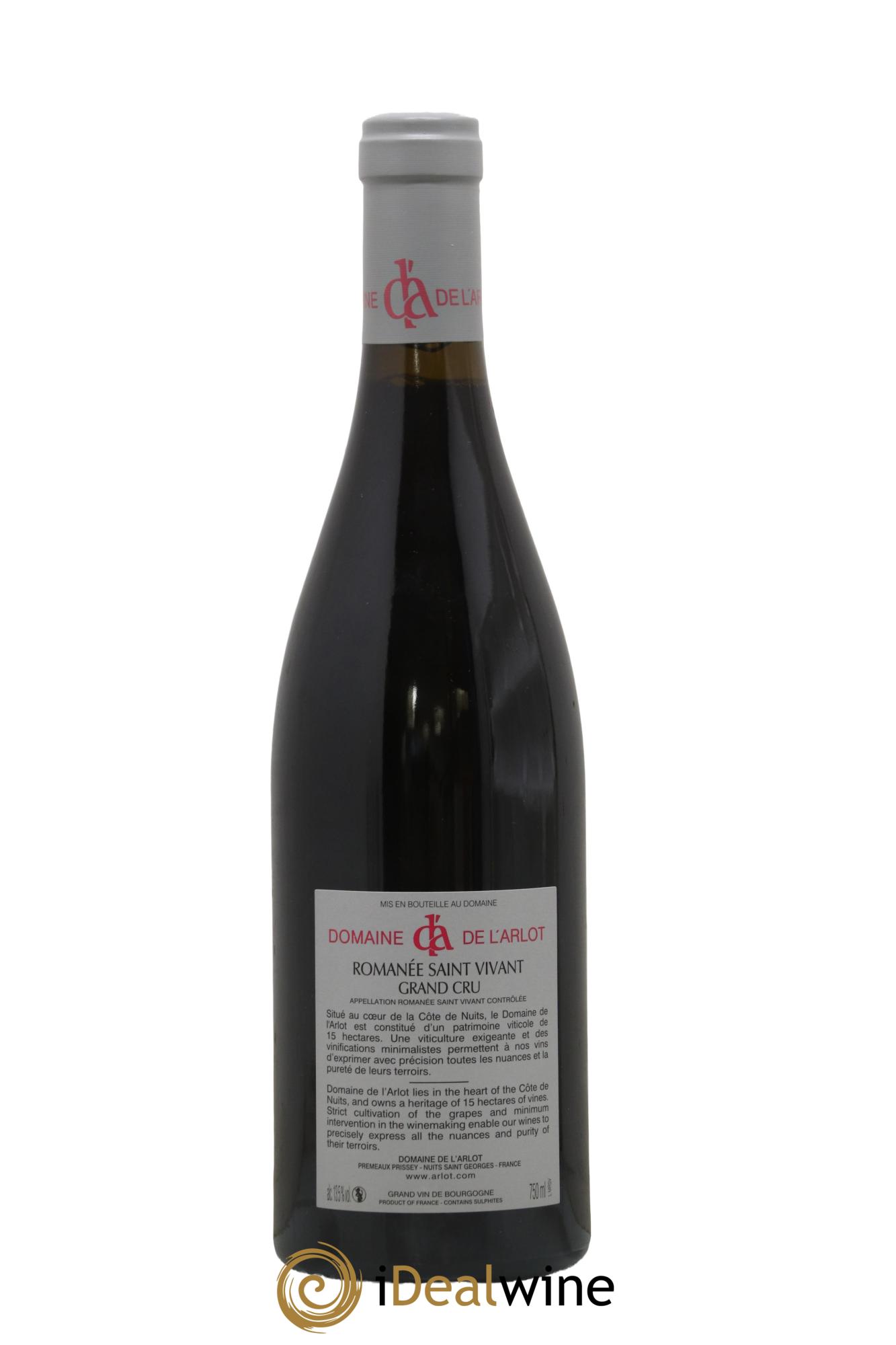 Romanée-Saint-Vivant Grand Cru Domaine de l'Arlot 2019 - Lot of 1 bottle - 1