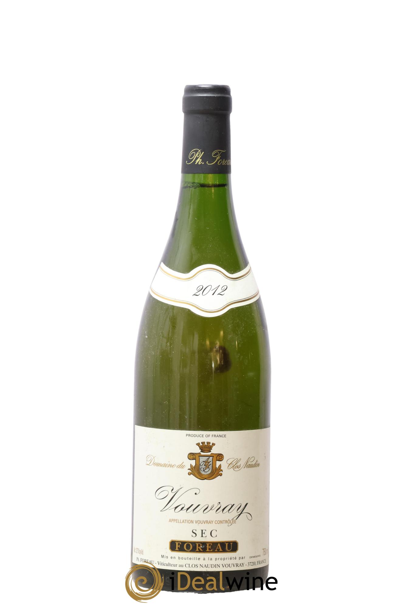 Vouvray Sec Clos Naudin - Philippe Foreau 2012 - Lot de 1 bouteille - 0
