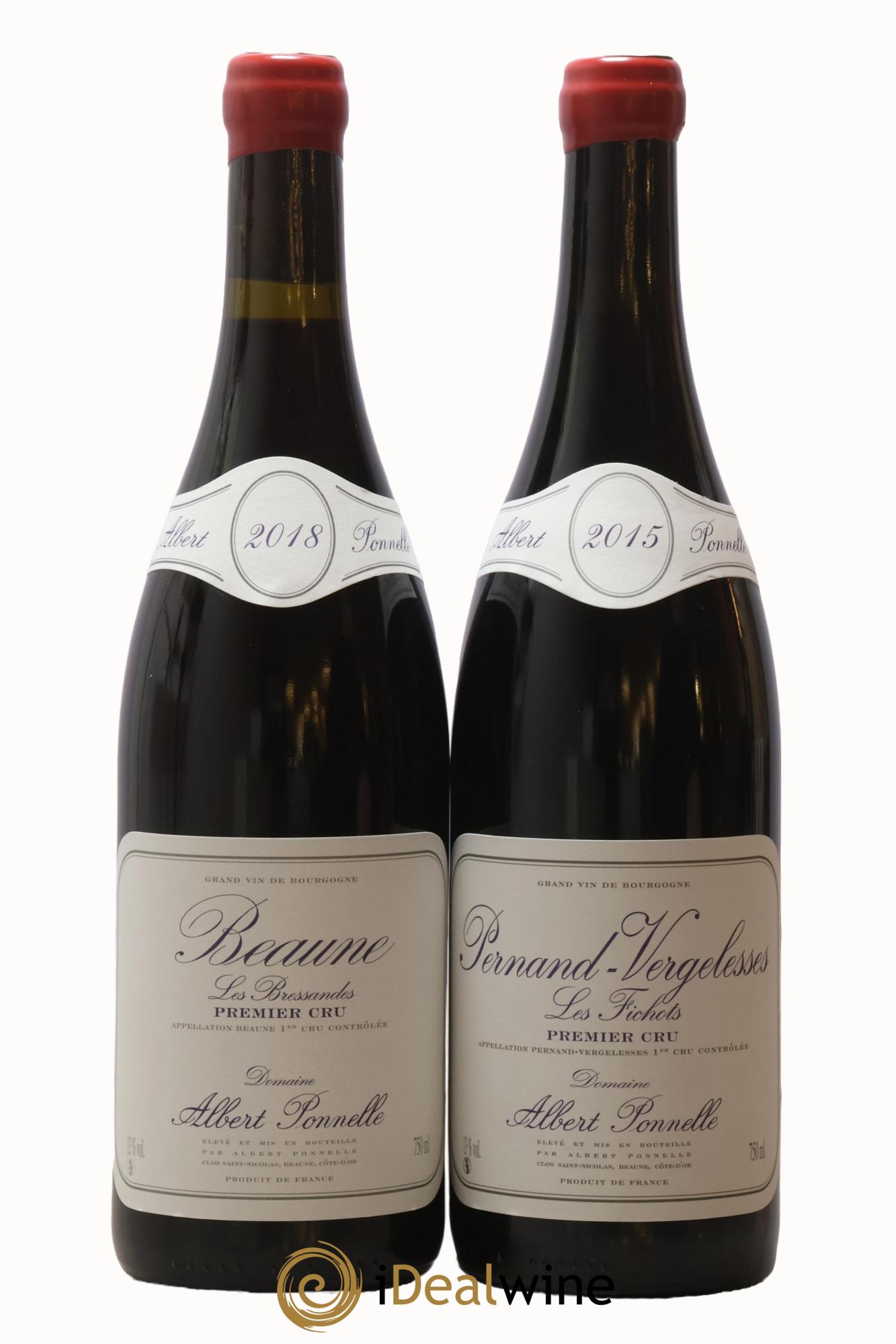 Coffret 2 bouteilles Albert Ponnelle Albert Ponnelle Beaune Premier Cru Les Bressandes 2018, Pernand Vergelesses Premier Cru Les Fichots 2015 - Lot of 2 bottles - 1