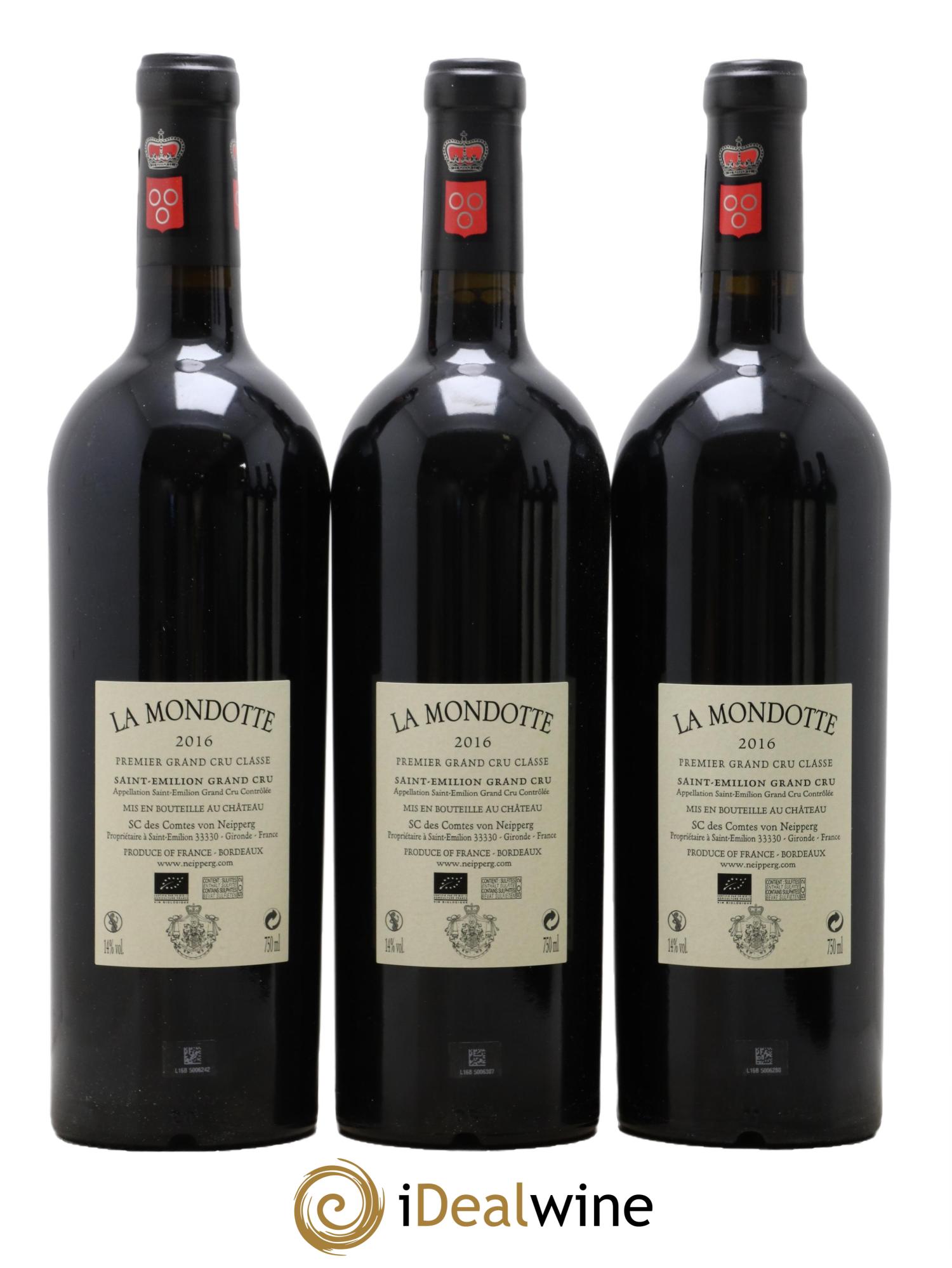 La Mondotte 1er Grand Cru Classé B depuis 2012 2016 - Lot of 6 bottles - 4