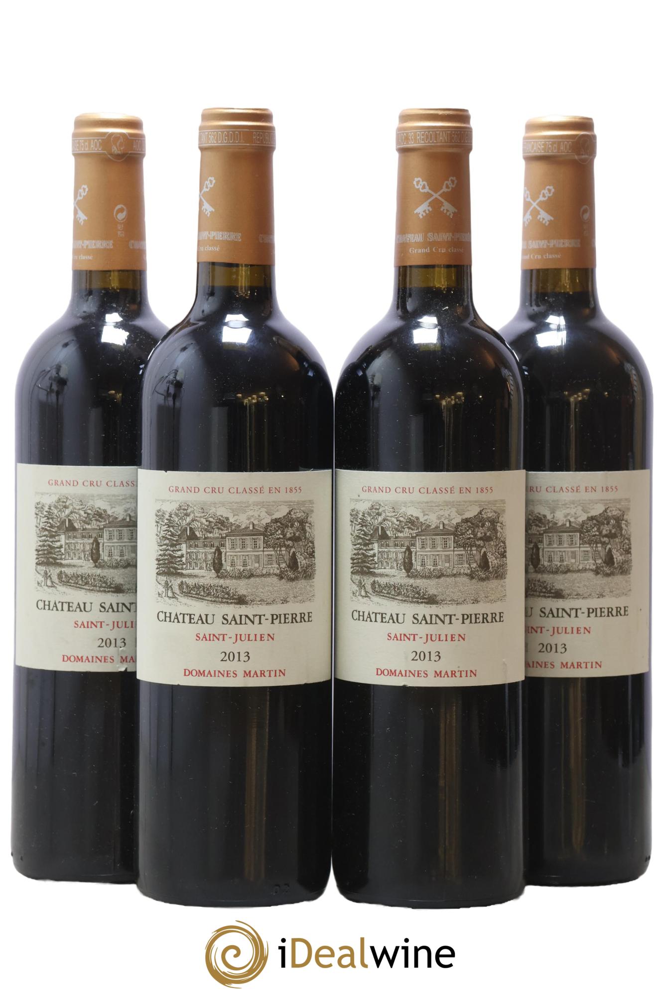 Château Saint-Pierre 4ème Grand Cru Classé 2013 - Lot of 4 bottles - 0