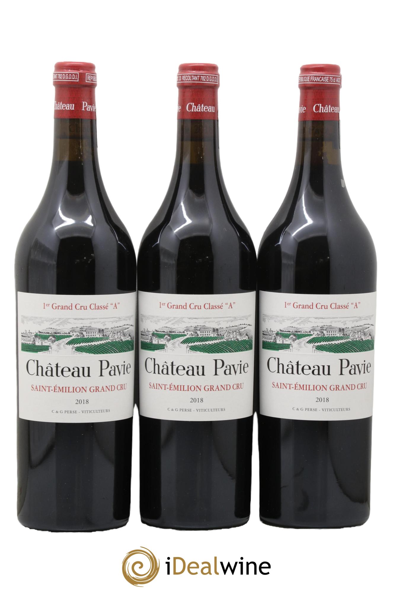 Château Pavie 1er Grand Cru Classé A 2018 - Lotto di 6 bottiglie - 3
