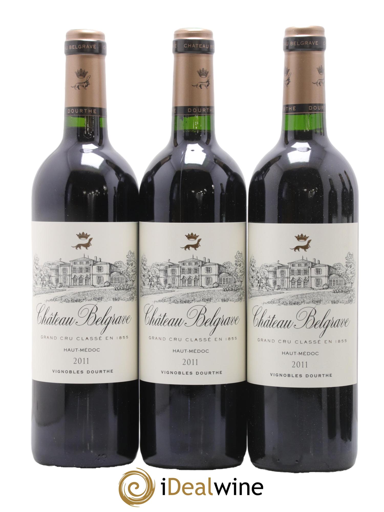 Château Belgrave 5ème Grand Cru Classé  2011 - Lot of 6 bottles - 1