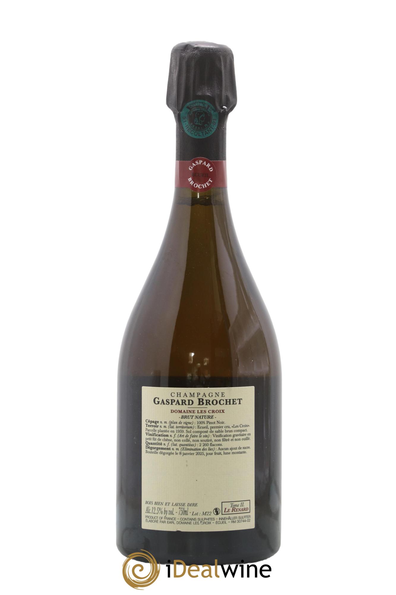 Le Renard Tome II Gaspard Brochet - Posten von 1 Flasche - 1