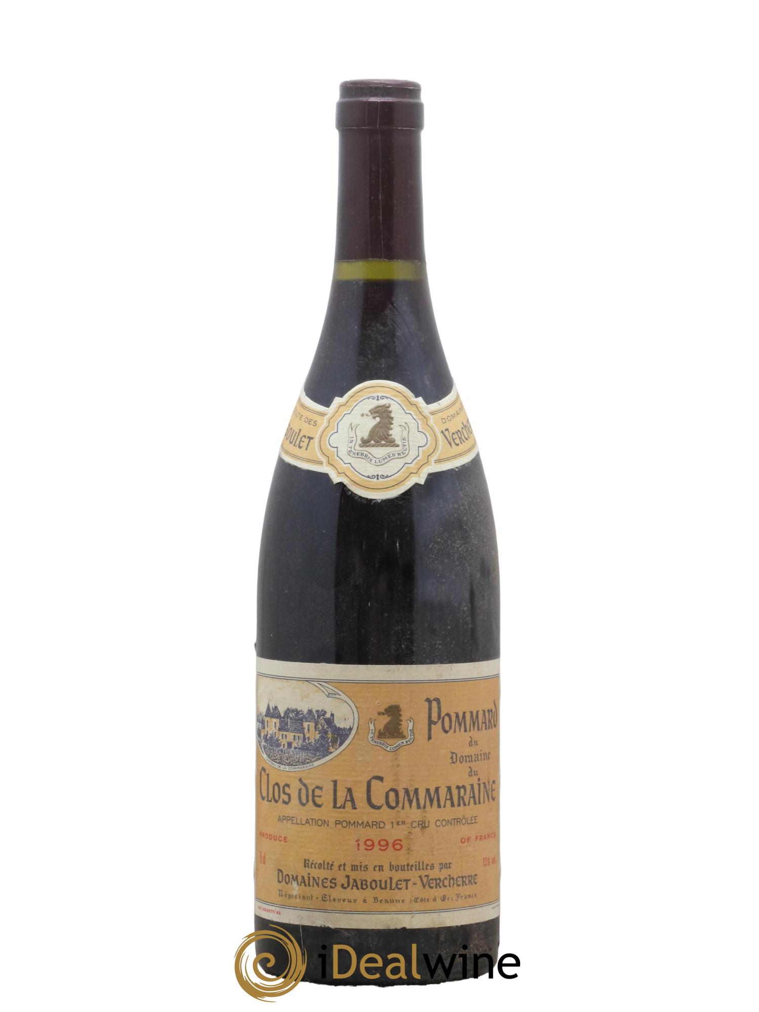 Pommard Clos de la Commaraine Domaine Jaboulet Vercherre 1996 - Lot de 1 bouteille - 0