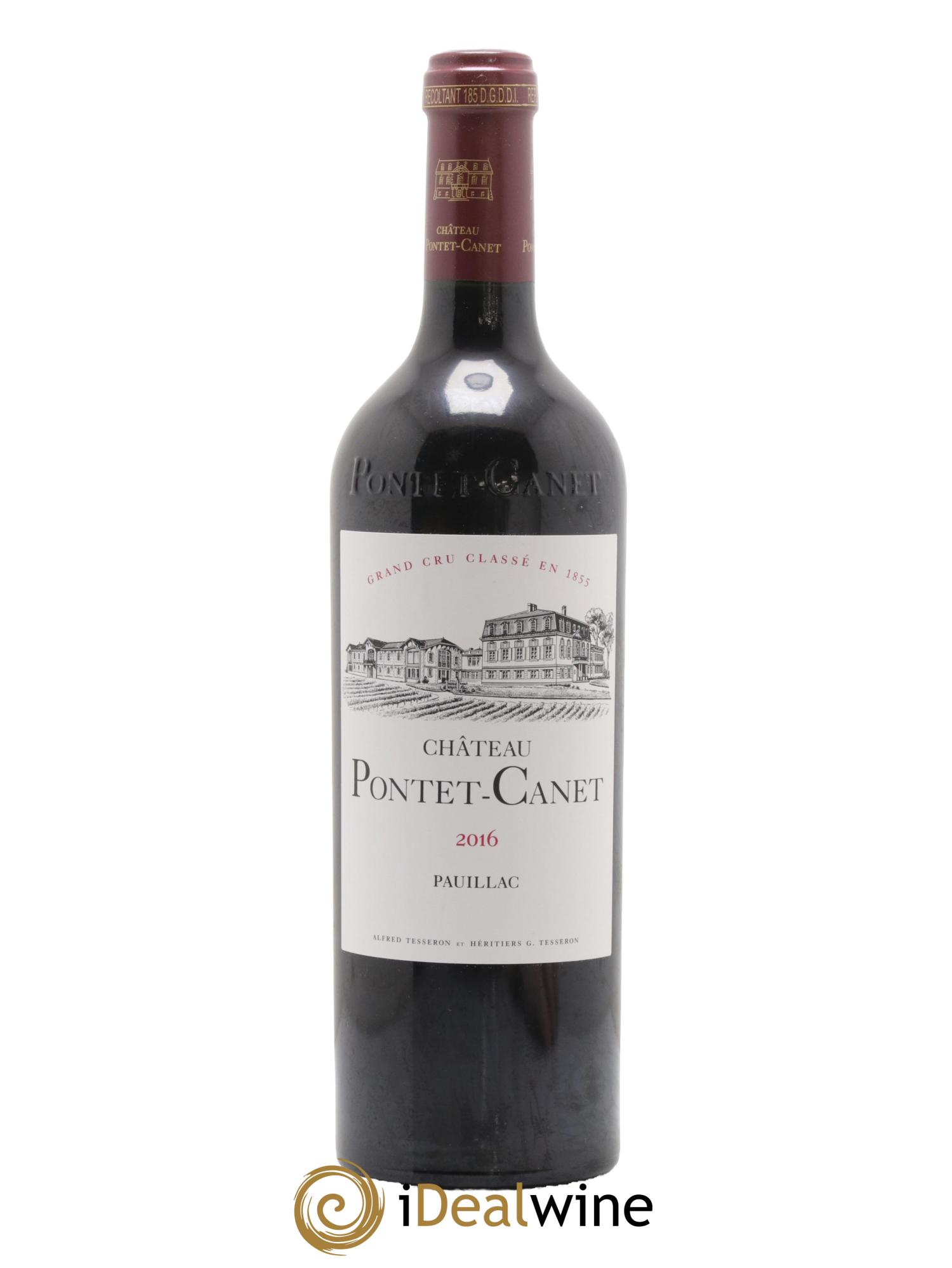 Château Pontet Canet 5ème Grand Cru Classé 2016 - Lot de 1 bouteille - 0