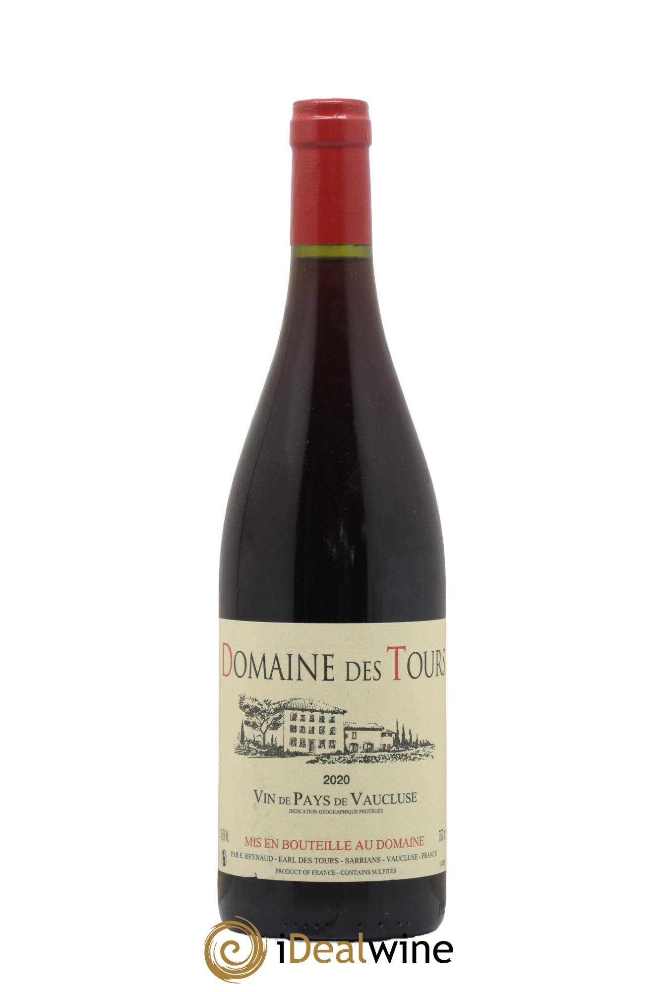 Vaucluse (Vin de Pays de Vaucluse) Domaine des Tours Emmanuel Reynaud 2020 - Lot de 1 bouteille - 0