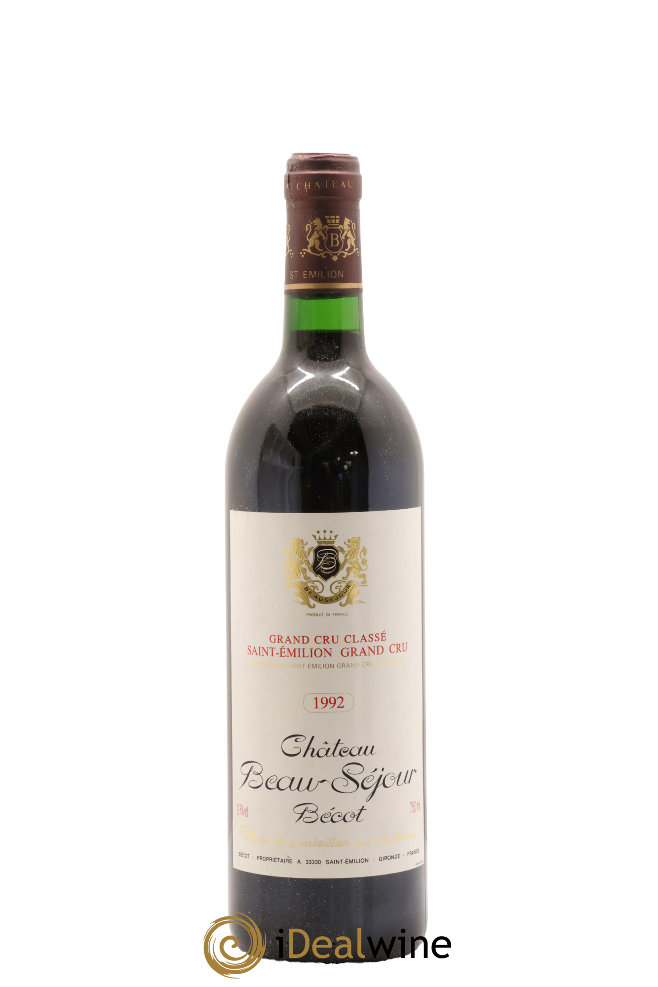 Château Beau-Séjour Bécot 1er Grand Cru Classé B 1992 - Lot of 1 bottle - 0