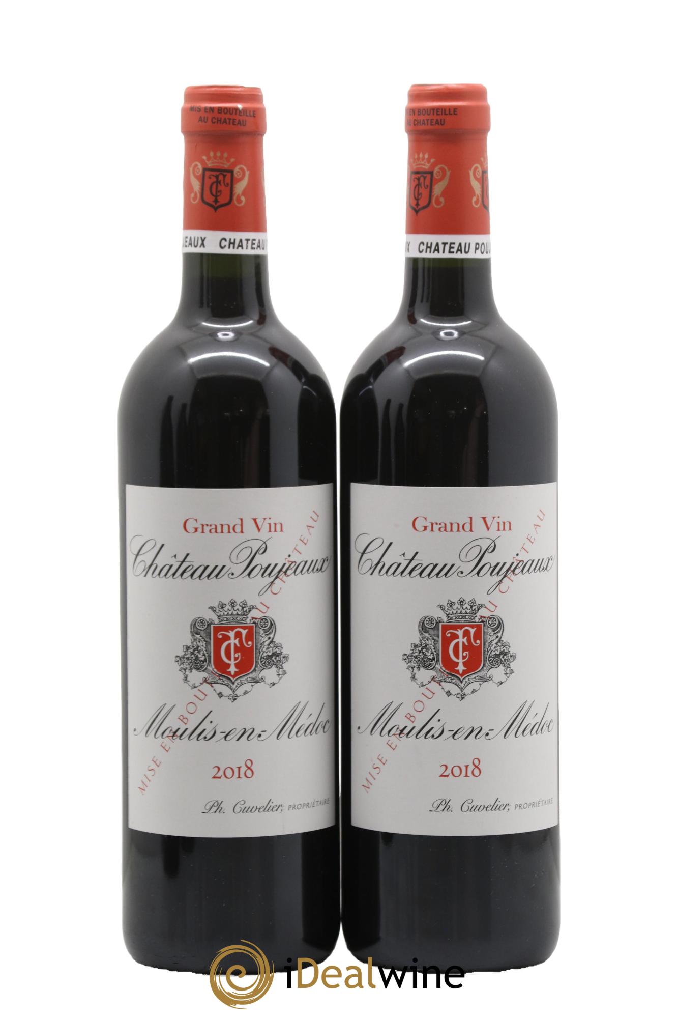 Château Poujeaux 2018 - Posten von 2 Flaschen - 0