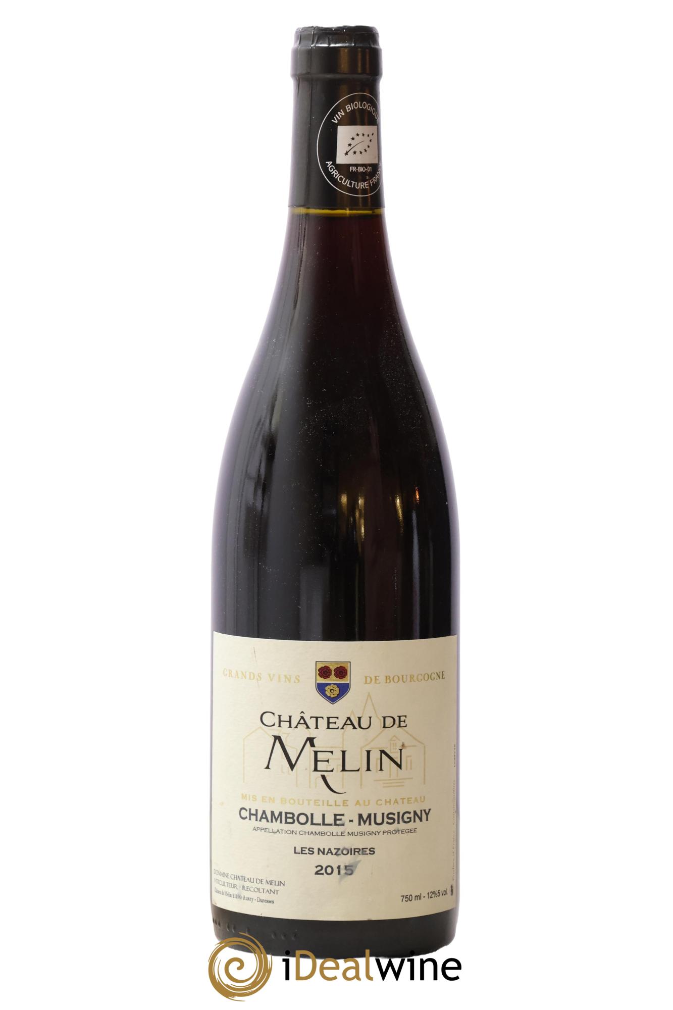 Chambolle-Musigny Les Nazoires Château De Melin 2015 - Lot de 1 bouteille - 0