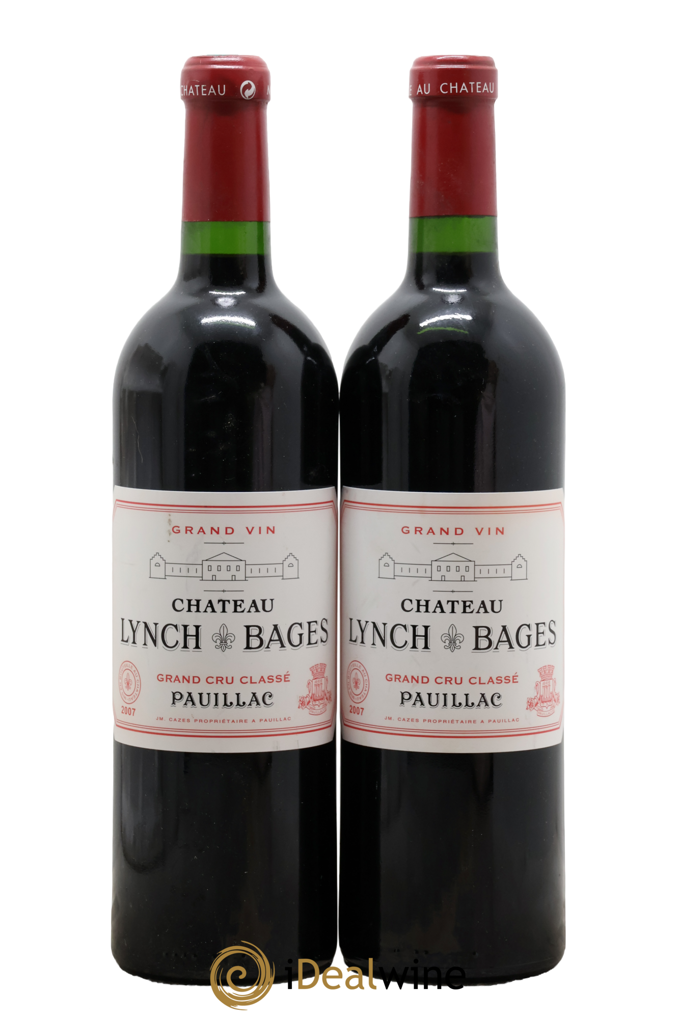 Château Lynch Bages 5ème Grand Cru Classé 2007 - Lot de 2 bouteilles - 0
