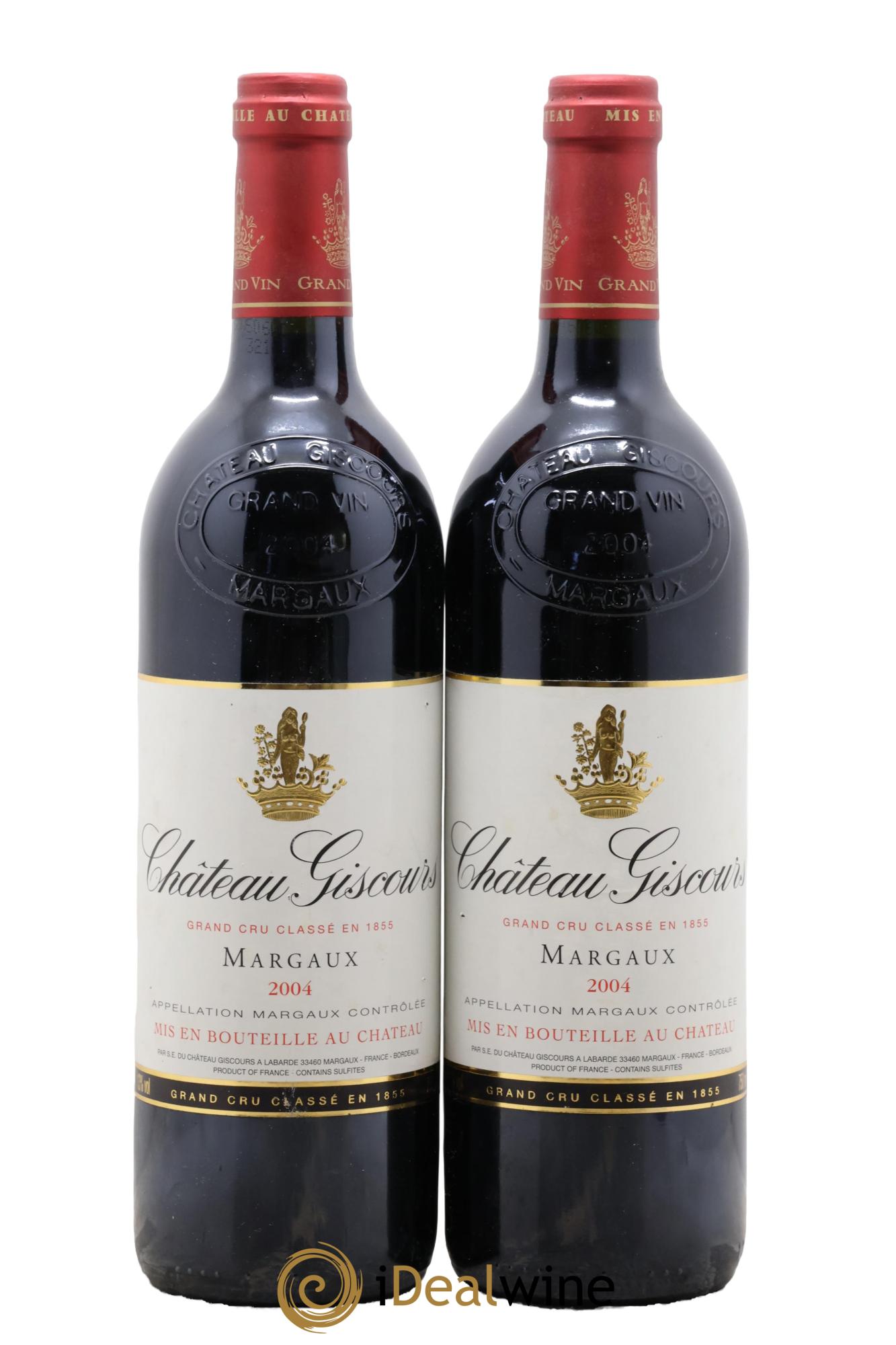 Château Giscours 3ème Grand Cru Classé 2004 - Lot de 2 bouteilles - 0