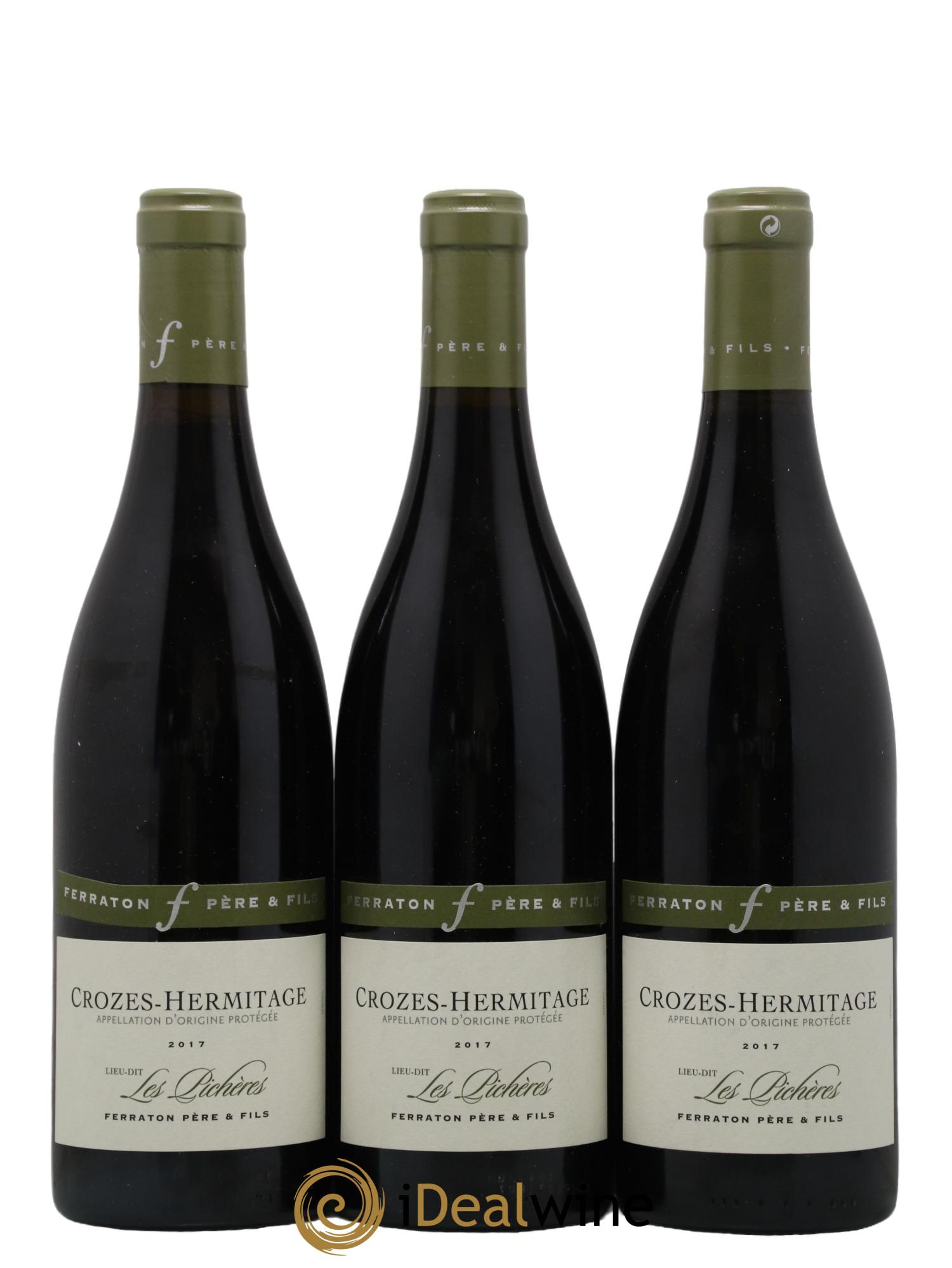 Crozes-Hermitage Les Picheres Domaine Ferraton et Fils 2017 - Lot de 3 bouteilles - 0