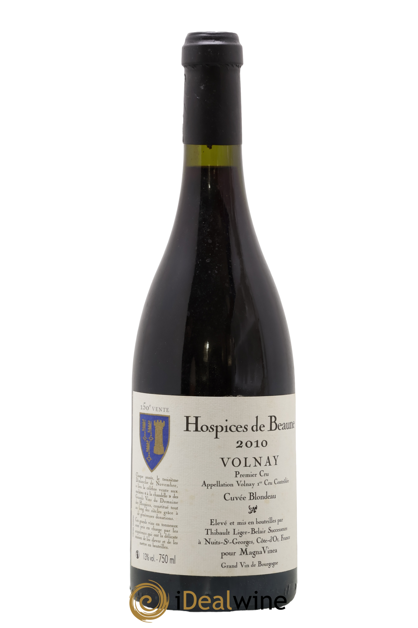 Volnay 1er Cru Cuvée Blondeau Hospices De Beaune 2010 - Lot de 1 bouteille - 0