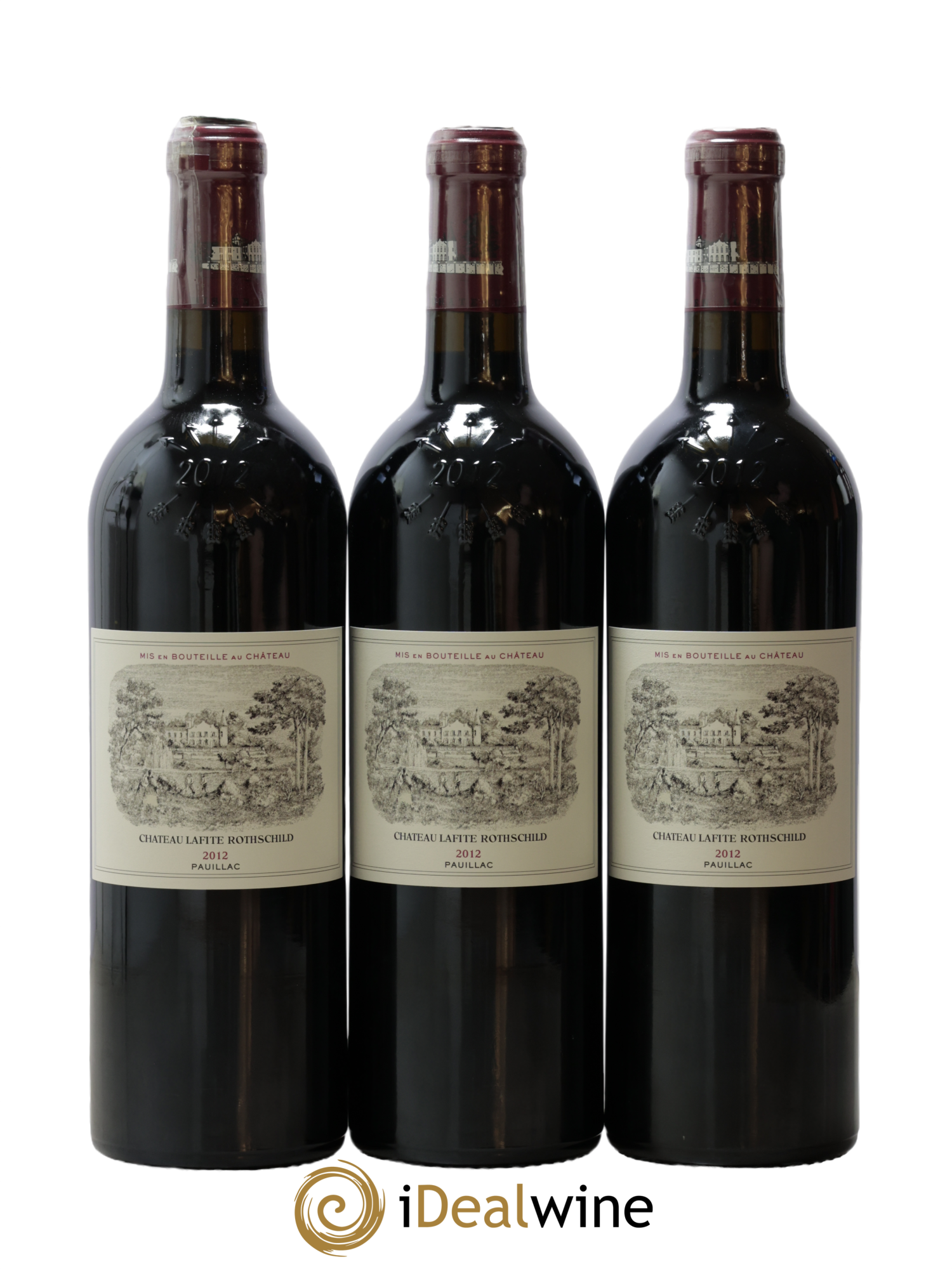Château Lafite Rothschild 1er Grand Cru Classé 2012 - Lot de 3 bouteilles - 0