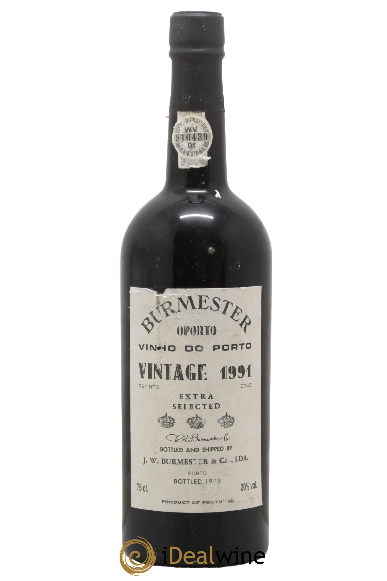 Porto Burmester Vintage Extra Selected 1991 - Lot of 1 bottle - 0