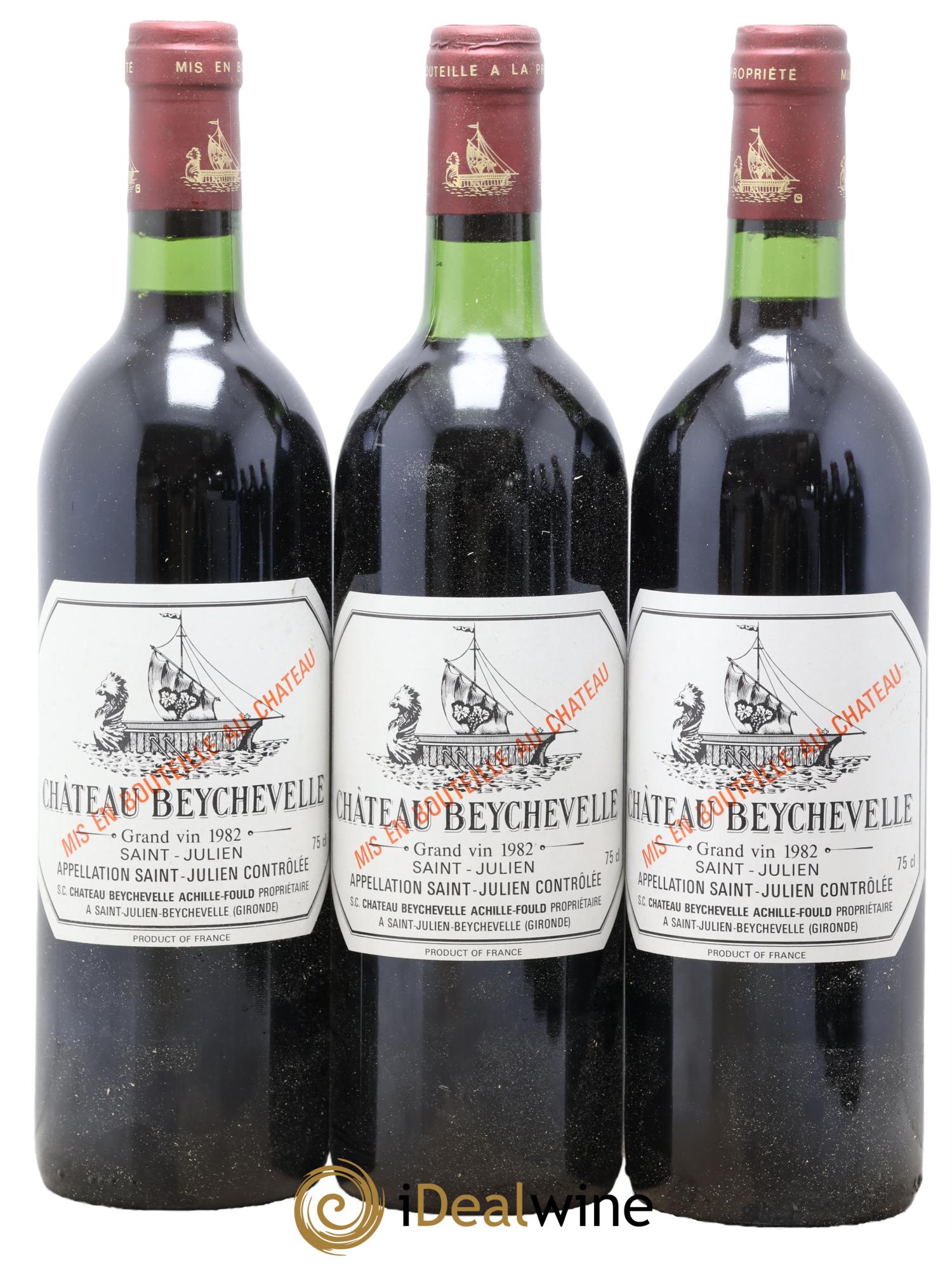 Château Beychevelle 4ème Grand Cru Classé 1982 - Lotto di 12 bottiglie - 3