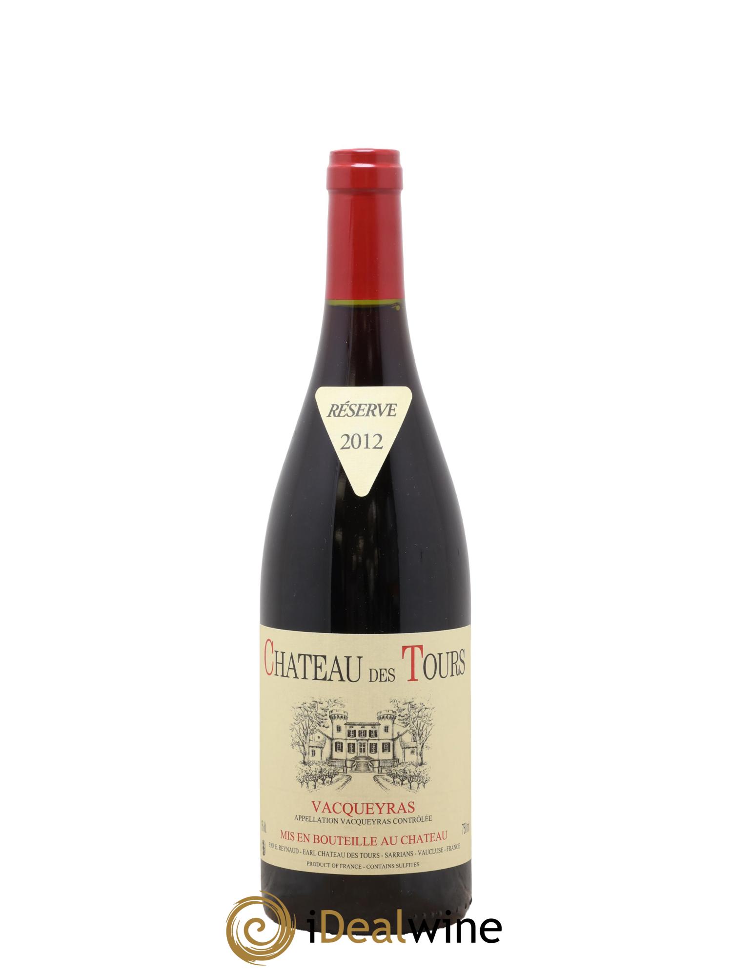 Vacqueyras Château des Tours Emmanuel Reynaud 2012 - Lot of 1 bottle - 0