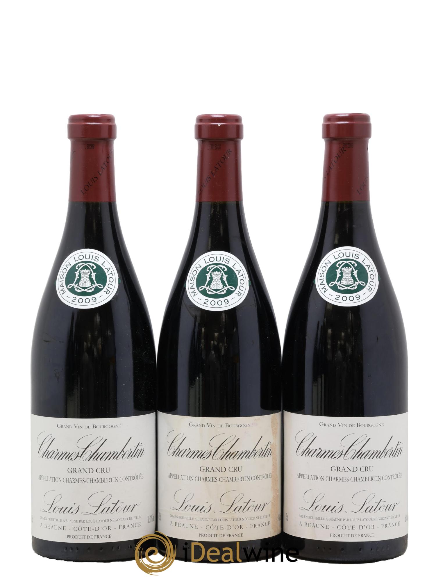 Charmes-Chambertin Grand Cru Louis Latour 2009 - Lot of 3 bottles - 0