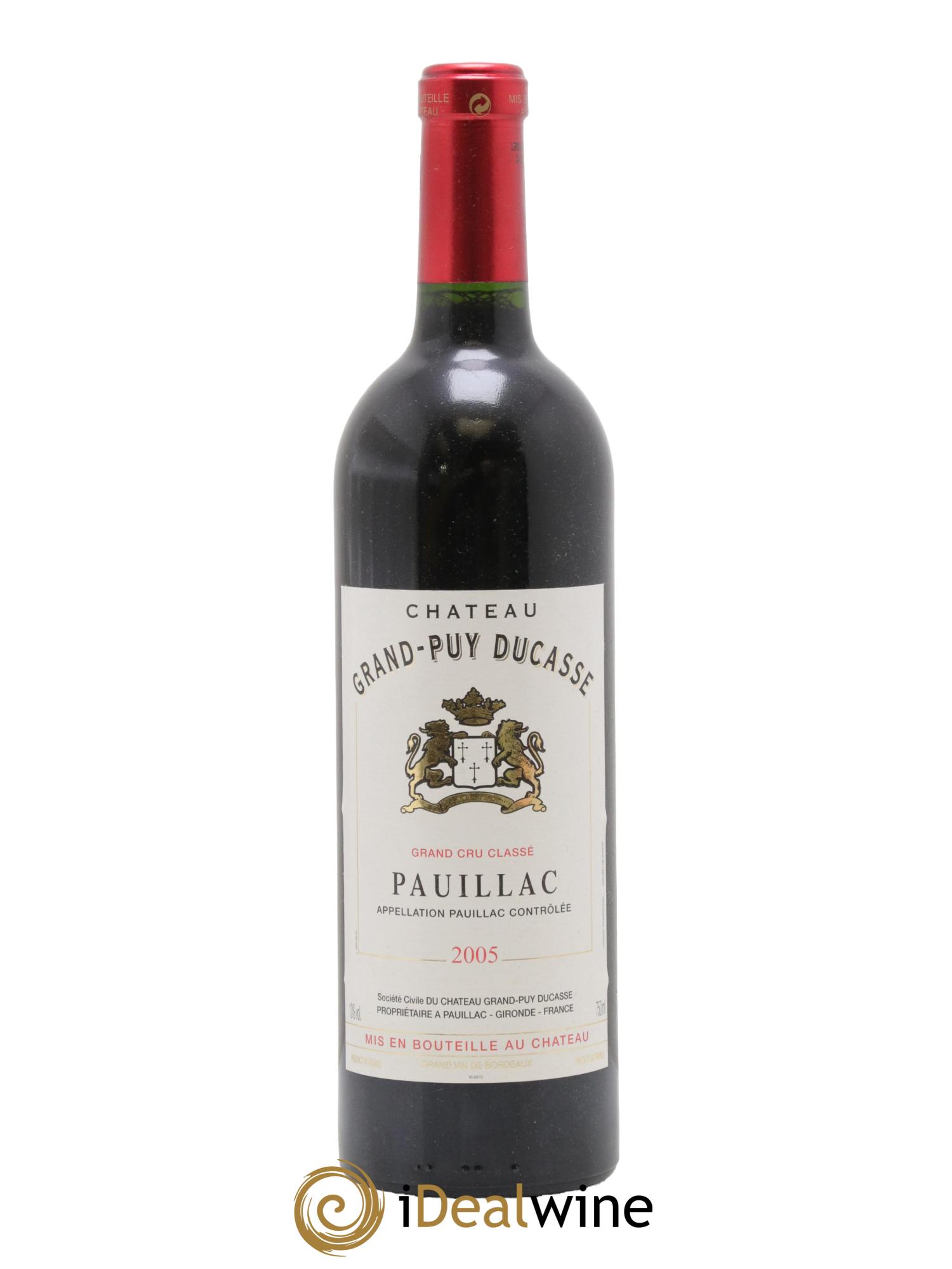 Château Grand Puy Ducasse 5ème Grand Cru Classé 2005 - Lot de 1 bouteille - 0