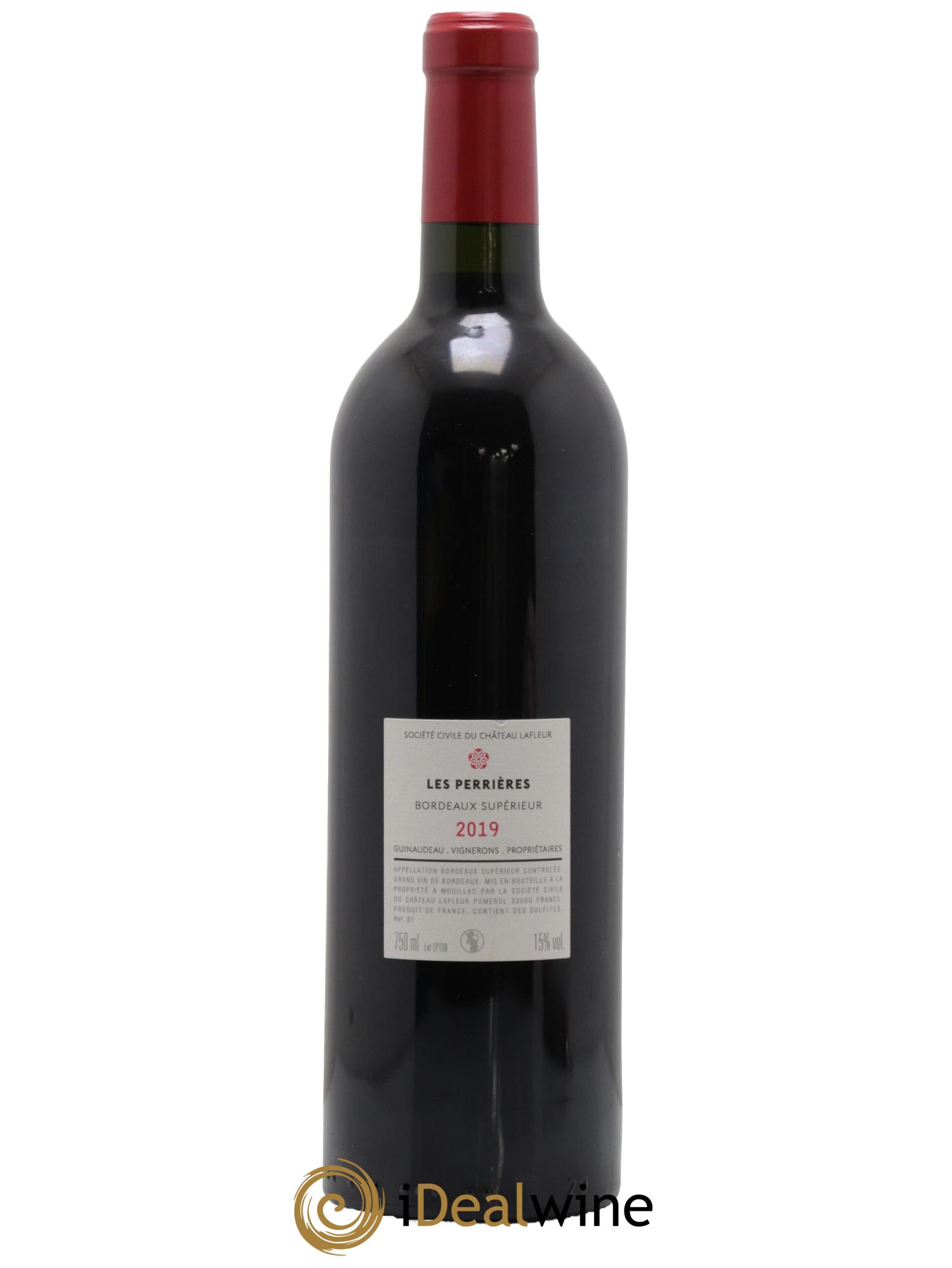 Bordeaux Supérieur Les Perrières de Lafleur 2019 - Lot de 1 bouteille - 1