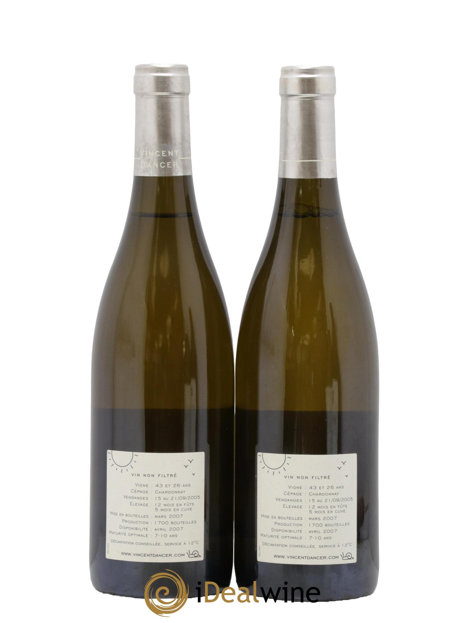 Meursault 1er Cru Perrières Vincent Dancer 2005 - Lot de 2 bouteilles - 1