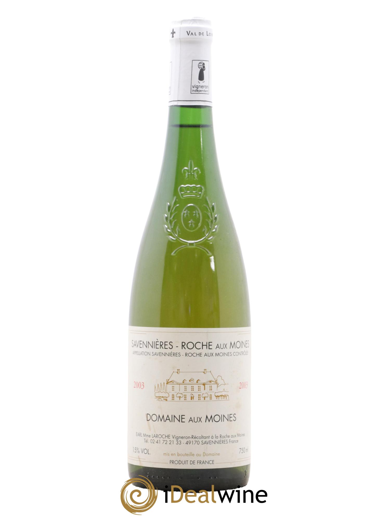 Savennières Roche aux Moines Domaine aux Moines 2003 - Lot de 1 bouteille - 0