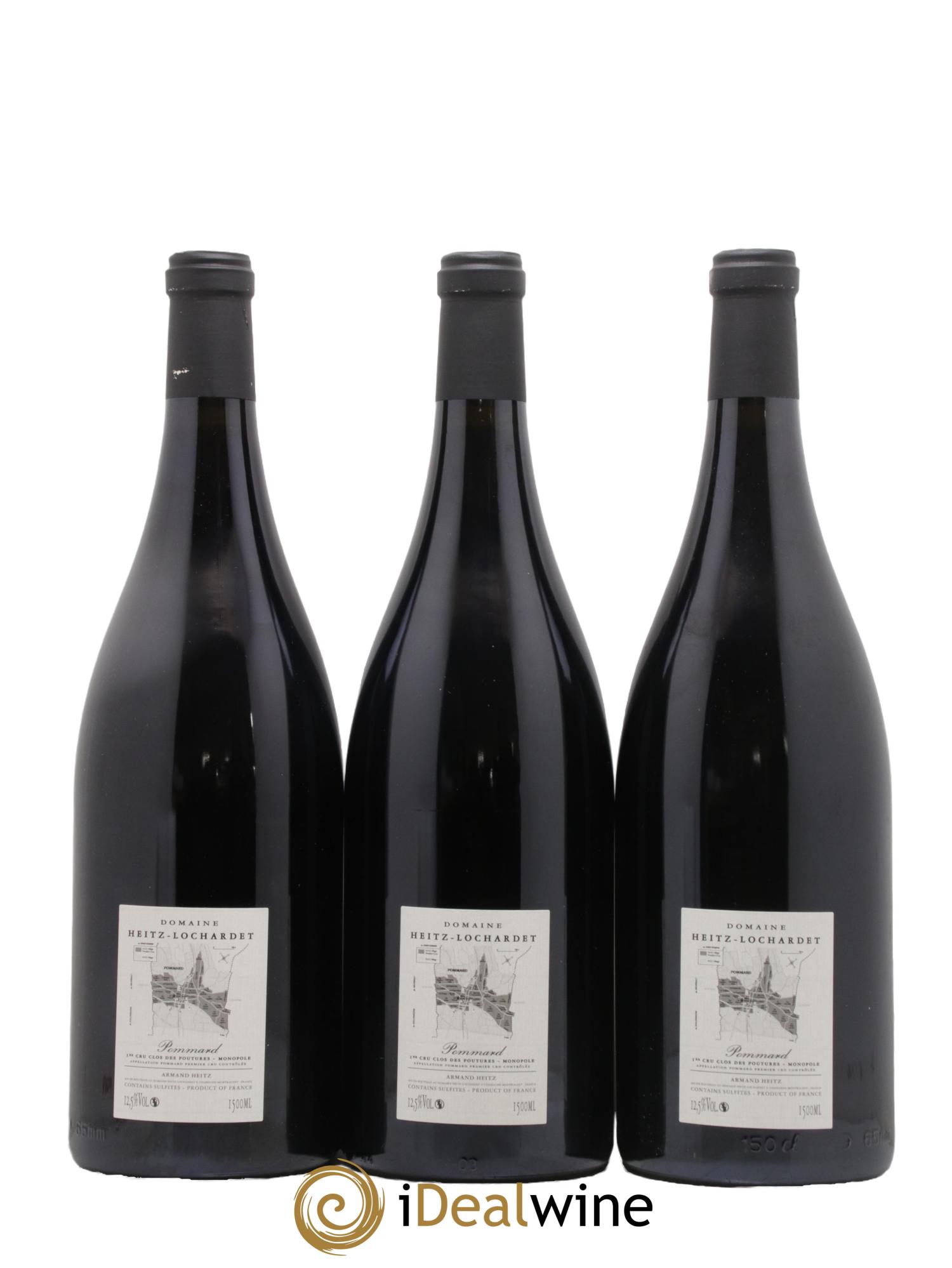 Pommard 1er Cru Clos des Poutures Armand Heitz (anciennement Heitz-Lochardet) 2017 - Lot de 3 magnums - 1