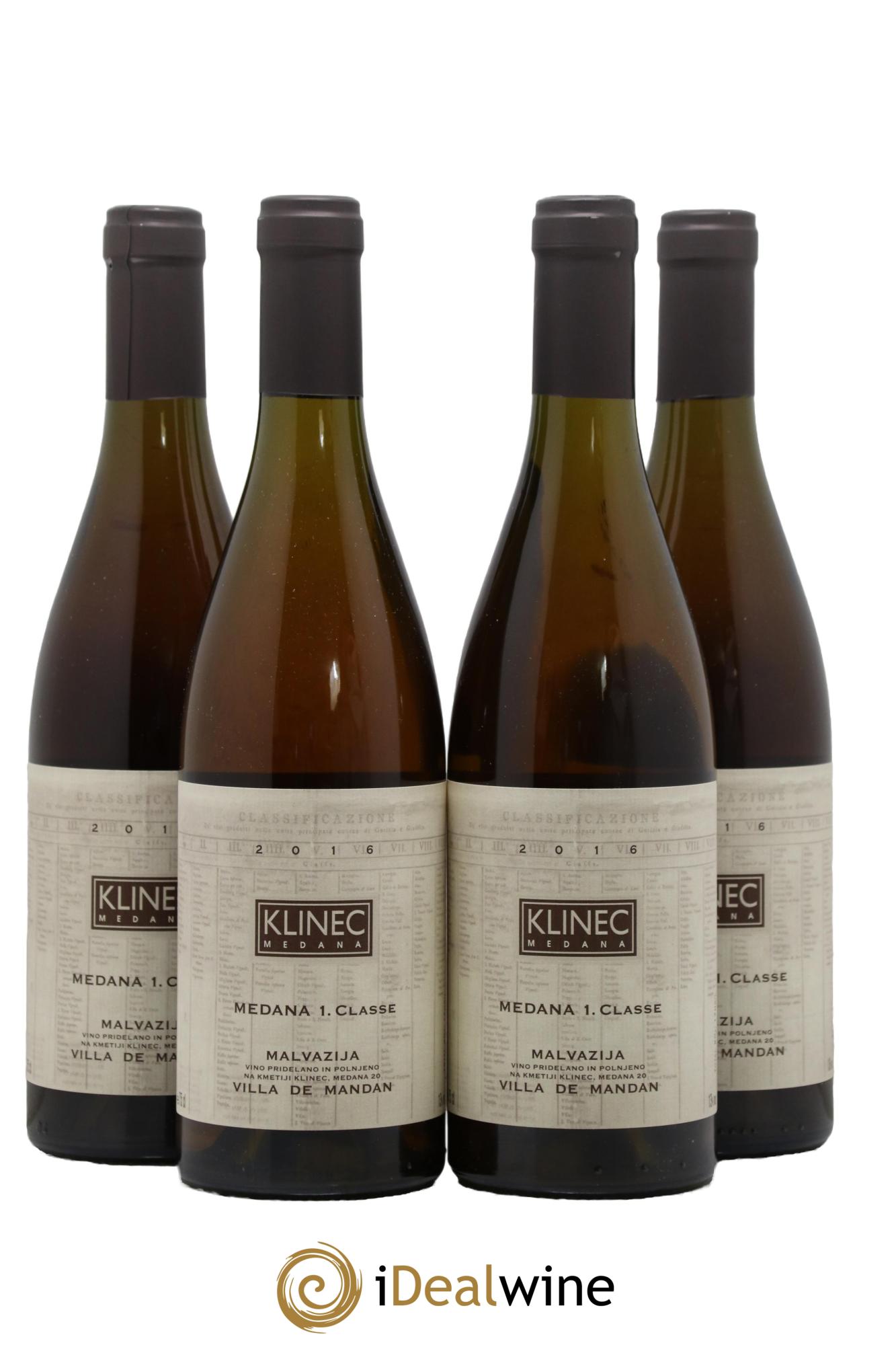 Divers Slovénie Malvoisie Medana 1 Classe Villa de Mandan 2016 - Lotto di 4 bottiglie - 0