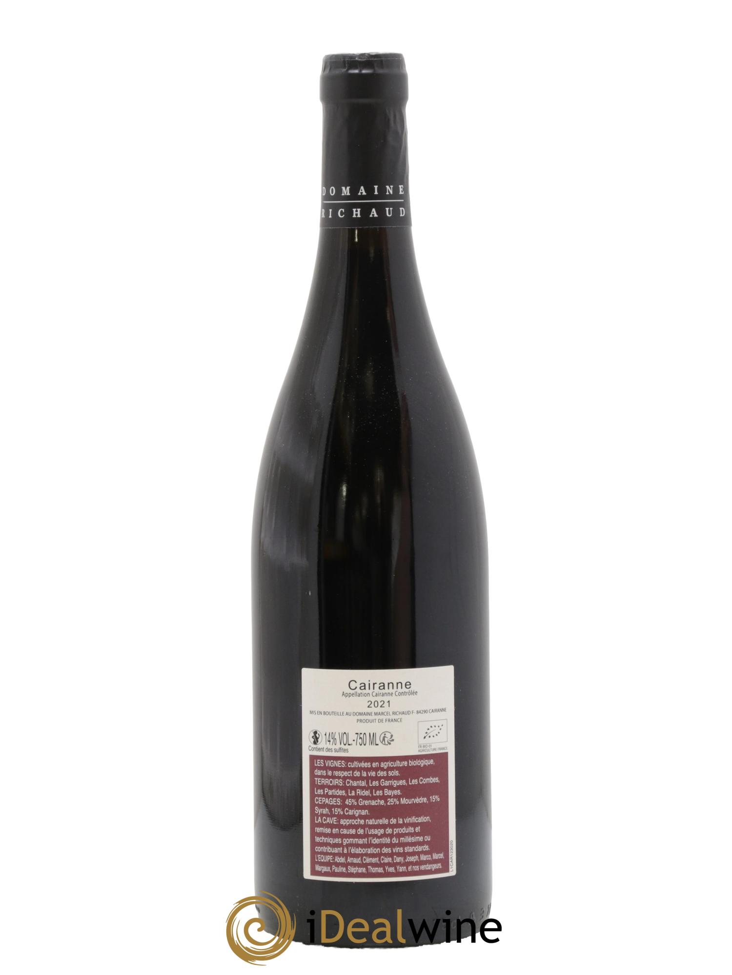 Cairanne Marcel Richaud 2021 - Posten von 1 Flasche - 1