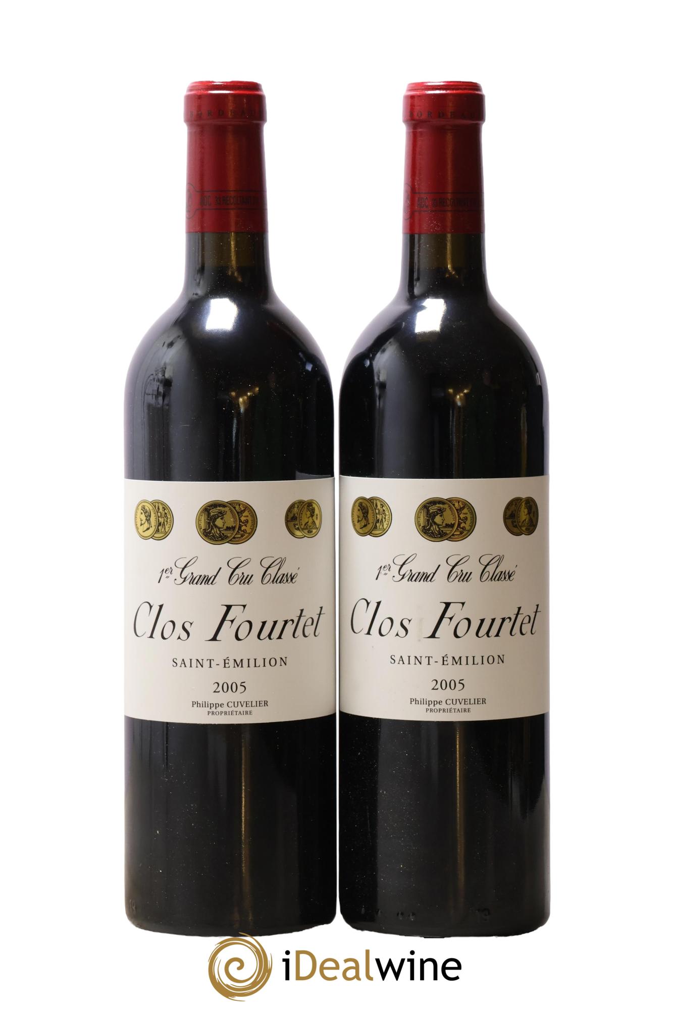 Clos Fourtet 1er Grand Cru Classé B 2005 - Lot de 2 bouteilles - 0