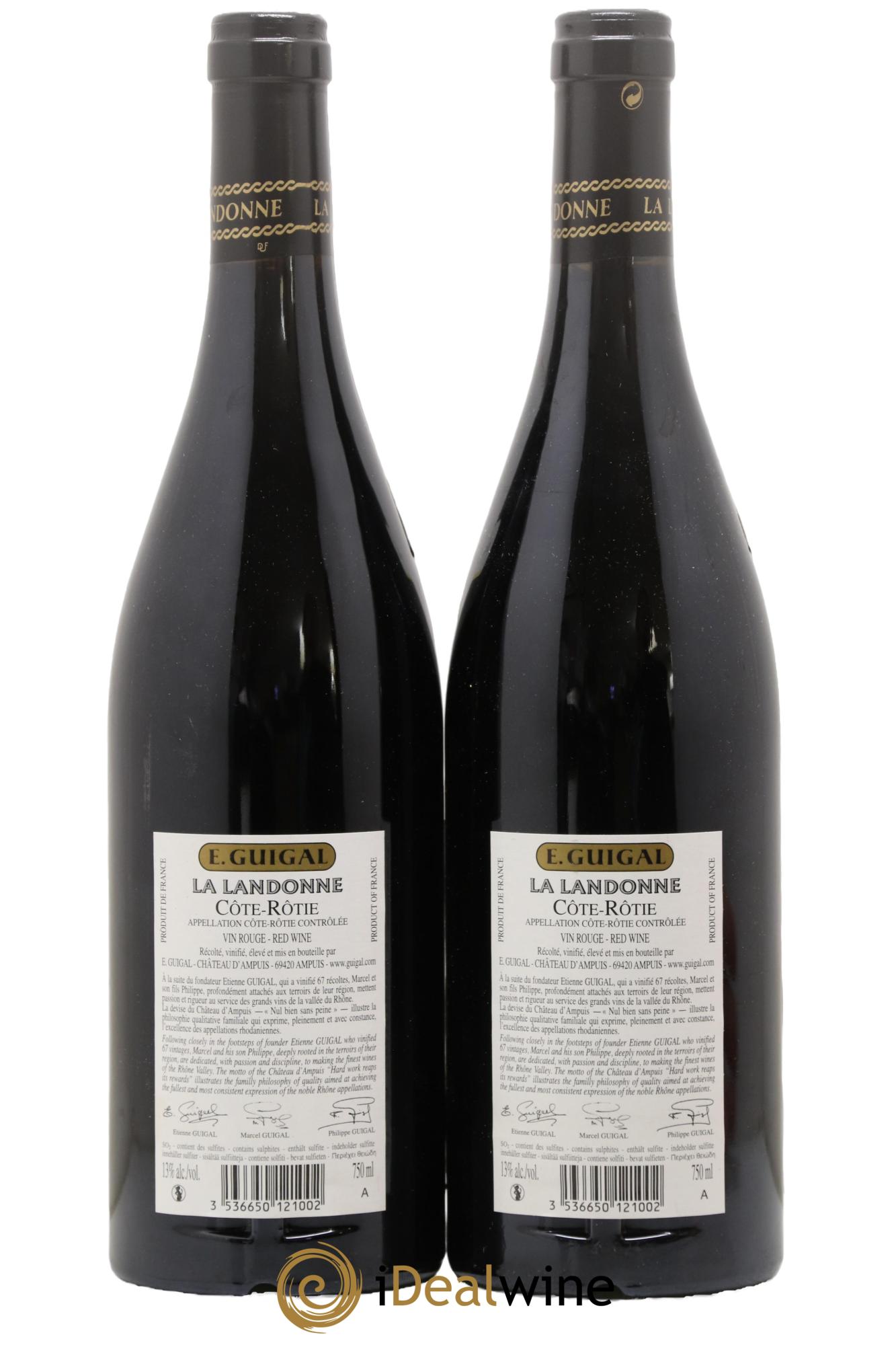 Côte-Rôtie La Landonne Guigal 2014 - Lot de 2 bouteilles - 1