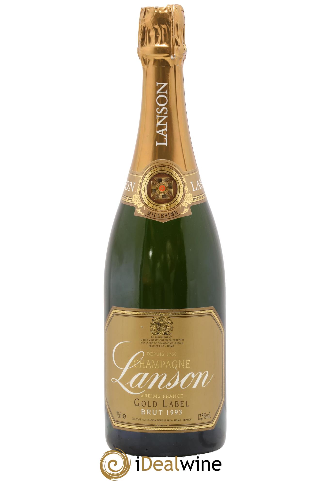 Gold Label Lanson 1993 - Posten von 1 Flasche - 0