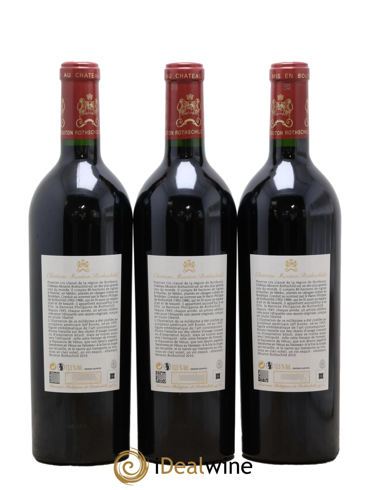 Château Mouton Rothschild 1er Grand Cru Classé 2010 - Lot of 12 bottles - 8
