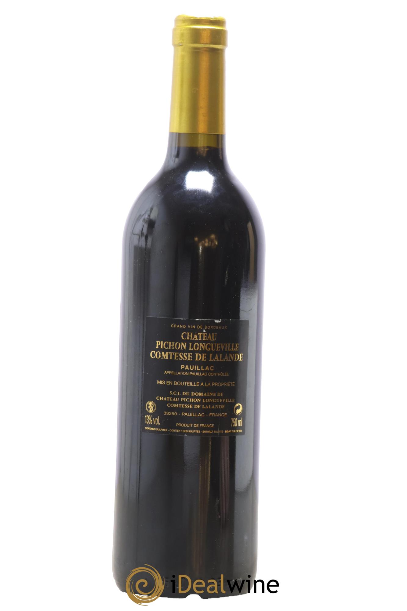 Château Pichon Longueville Comtesse de Lalande 2ème Grand Cru Classé 2009 - Lot de 1 bouteille - 1