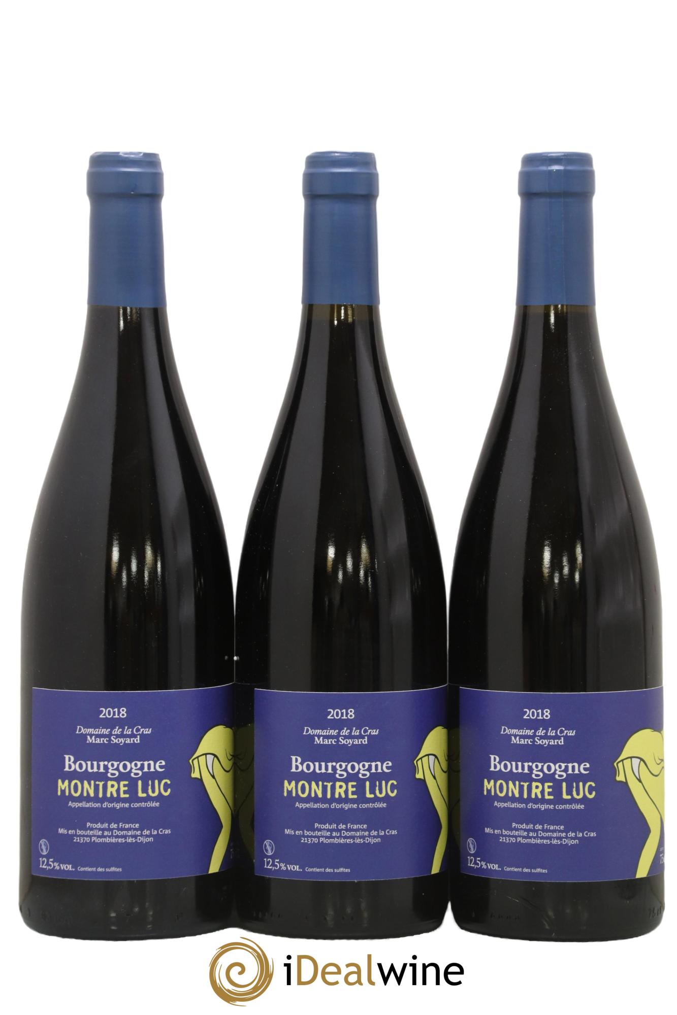 Bourgogne Montrecul Domaine de la Cras - Marc Soyard 2018 - Lot of 3 bottles - 0